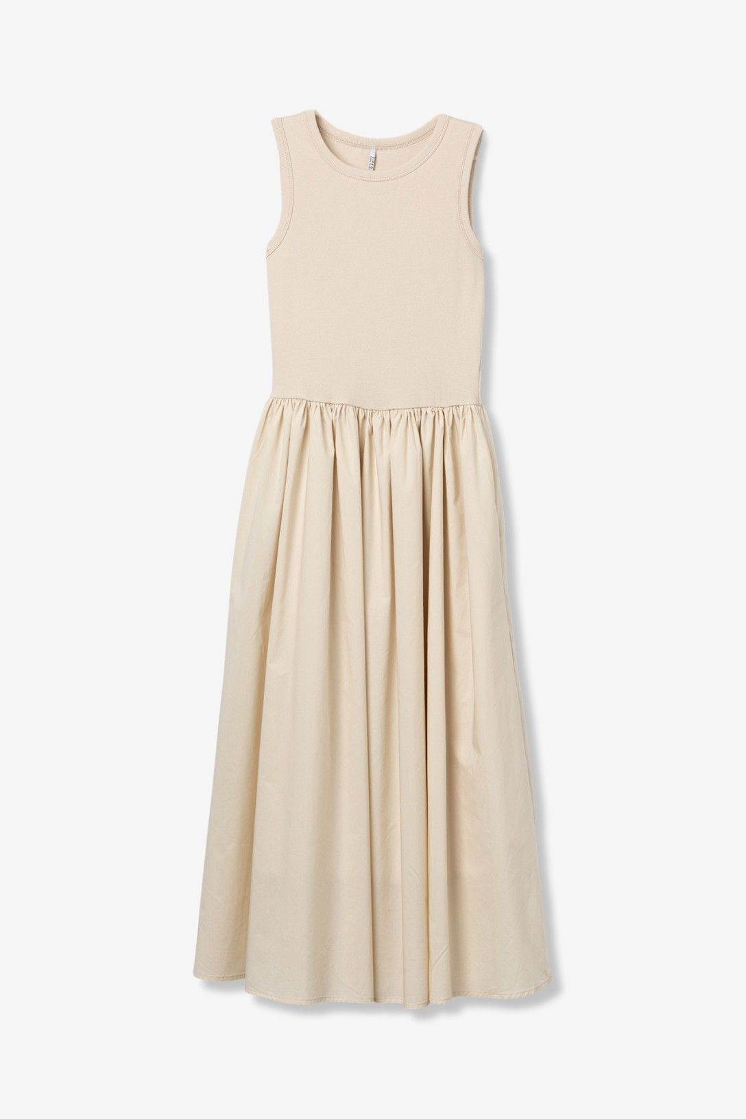 VESTIDO SIN MANGAS COLOR BEIGE TIFFOSI