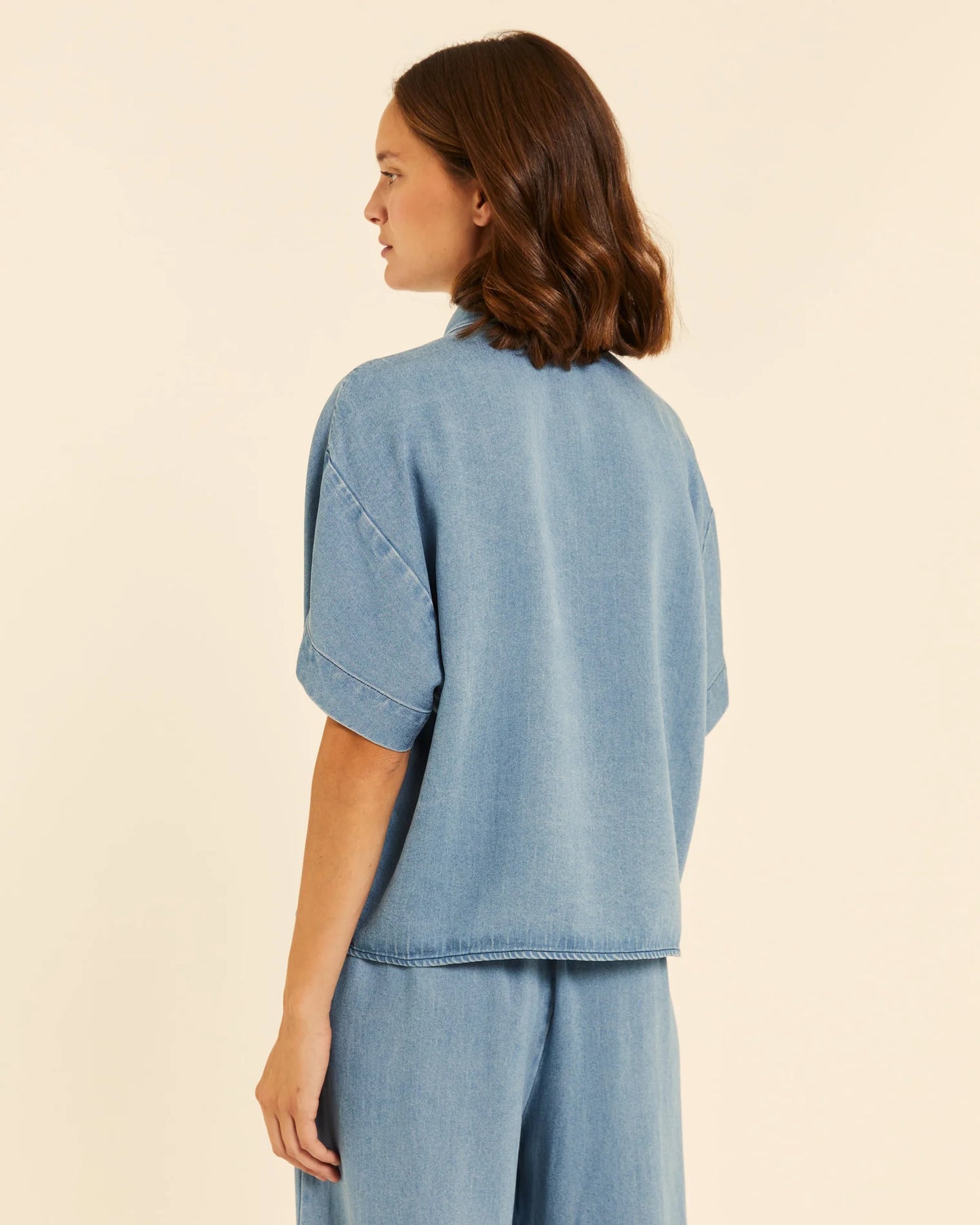 CAMISA MANGA CORTA DENIM PEPALOVES