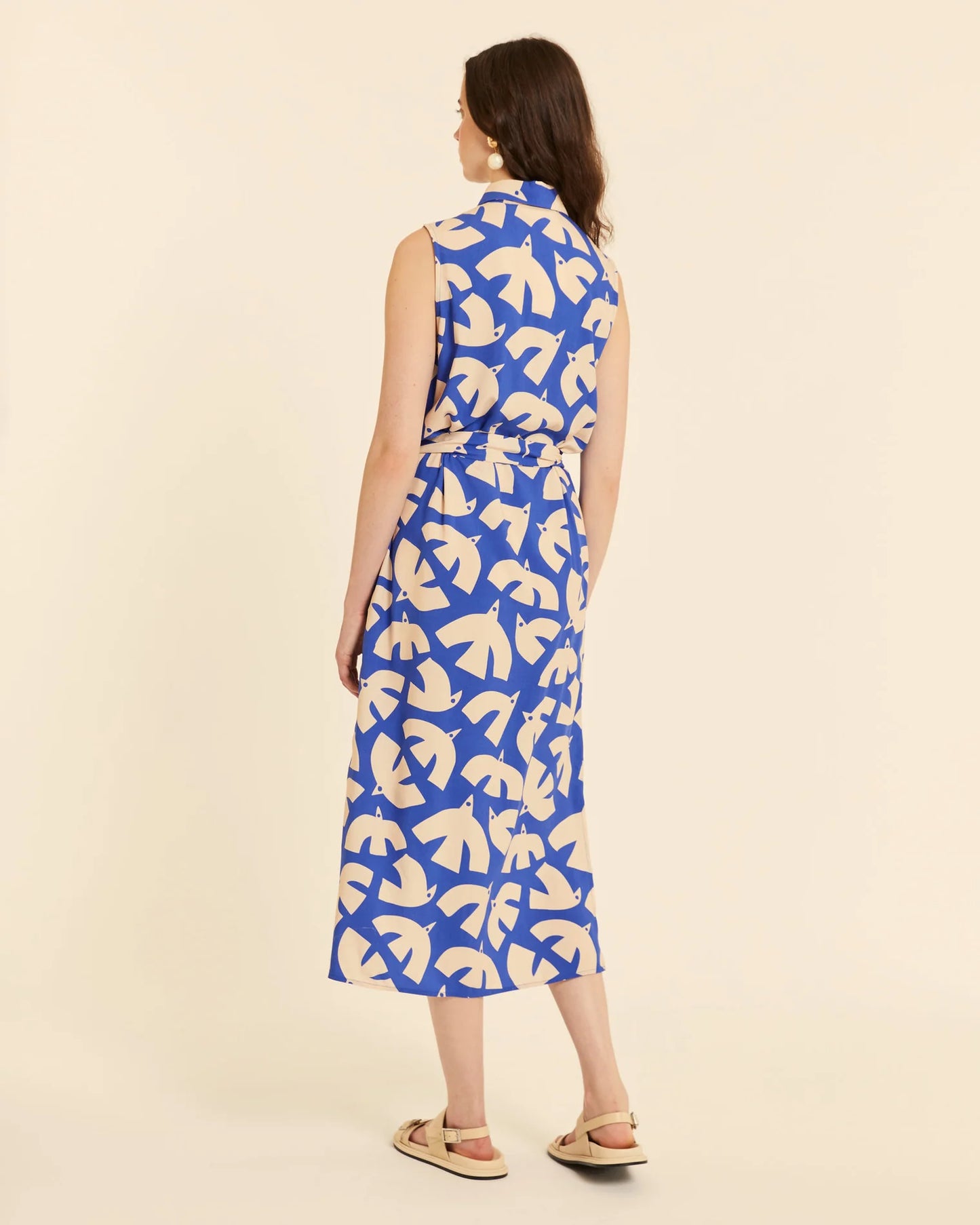 VESTIDO ABOTONADO BLUE BIRDS PEPALOVES