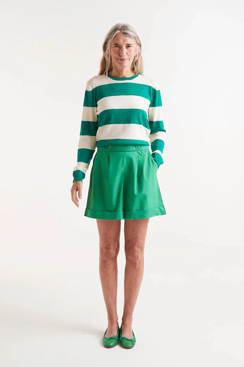 SHORTS BOTONES VERDE COMPAÑÍA FANTÁSTICA