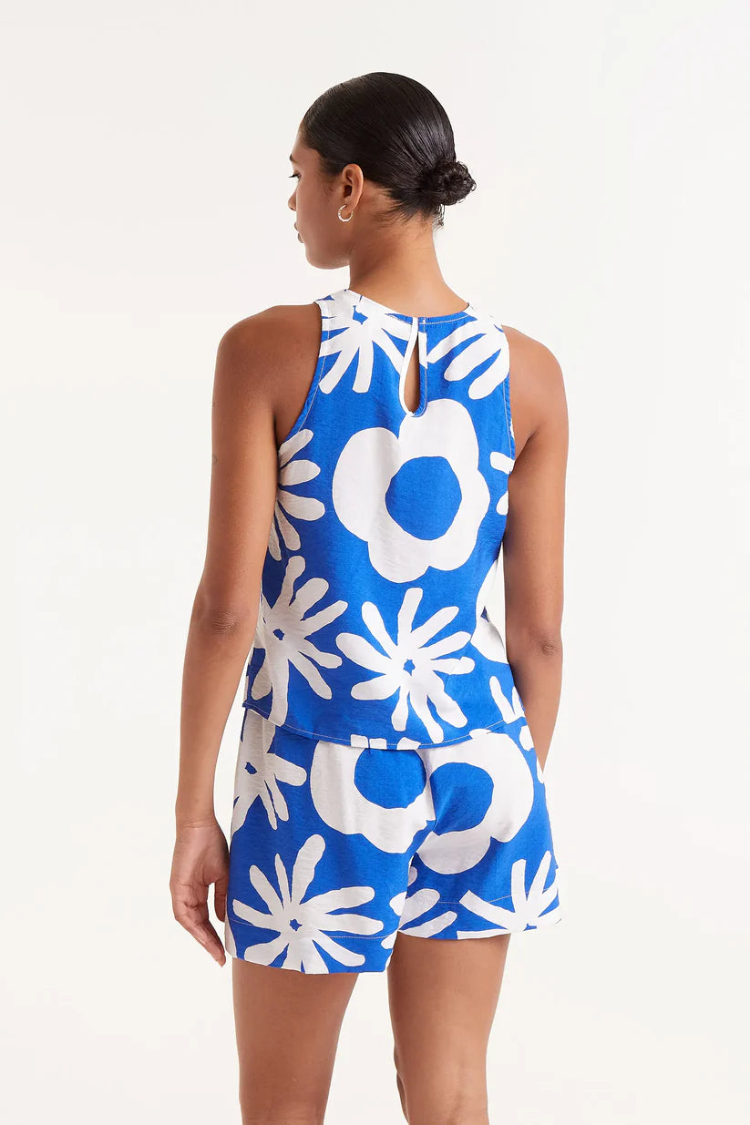 TOP HALTER FLORAL BLUET BLUE COMPAÑÍA FANTÁSTICA