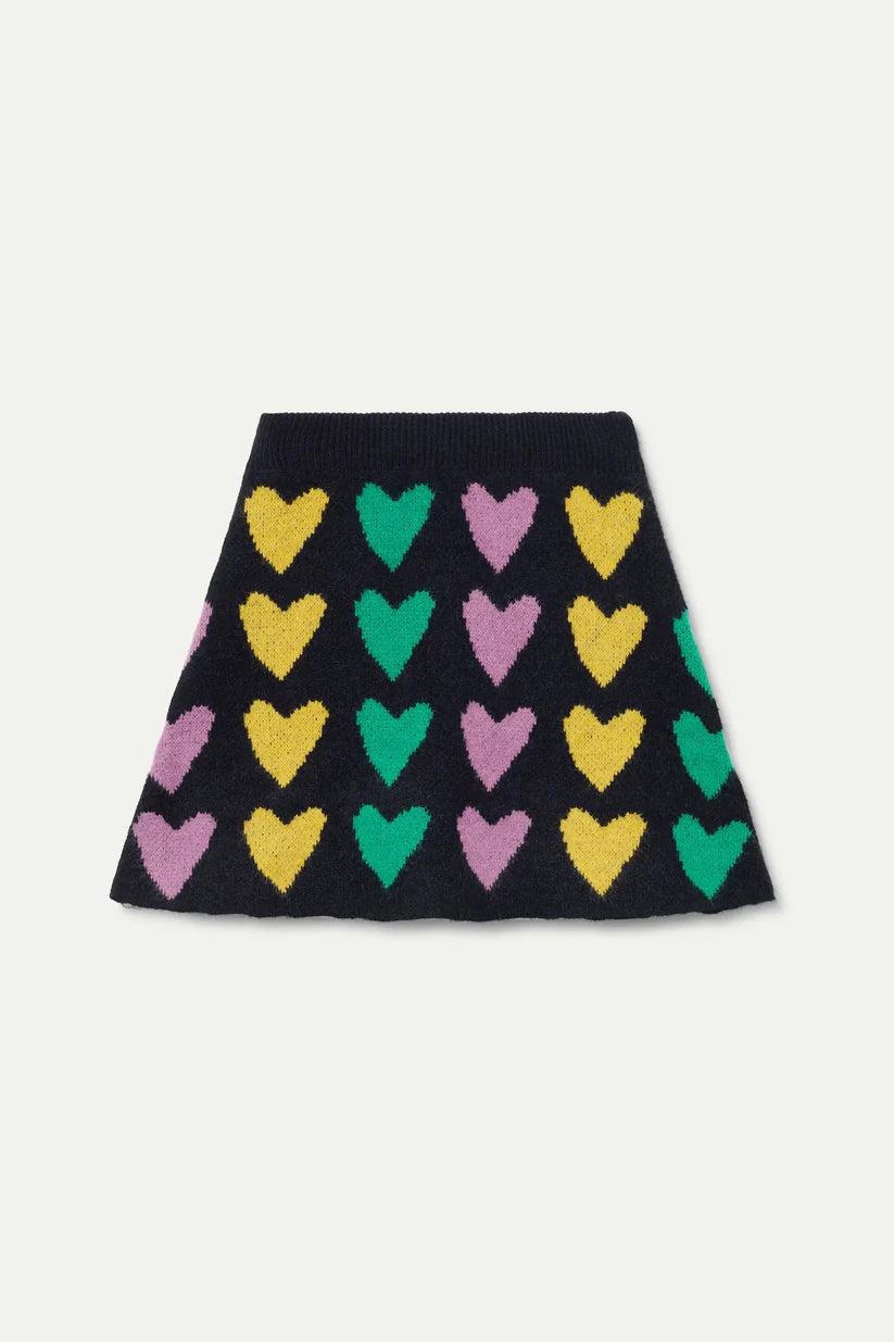 FALDA CORTA PUNTO JACQUARD CON ESTAMPADO CUPIDO LINES COMPAÑÍA FANTÁSTICA