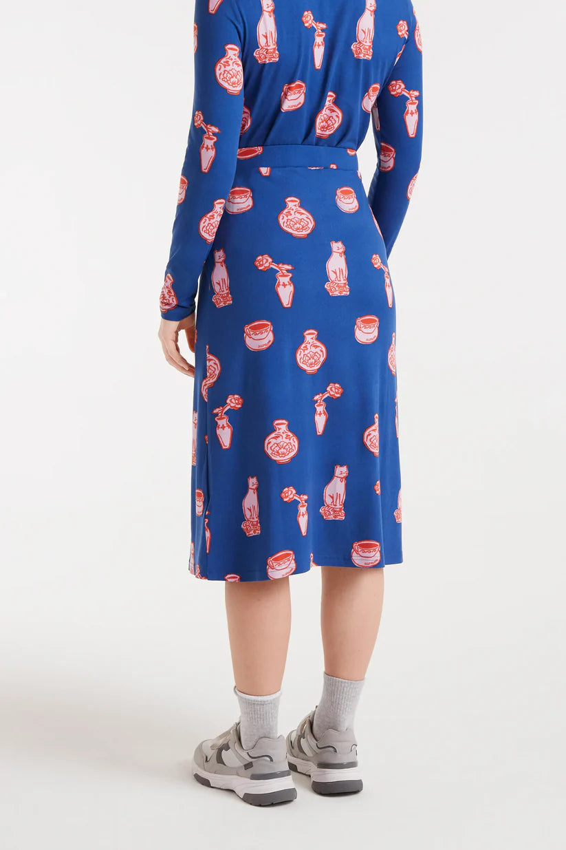FALDA MIDI CON ESTAMPADO PORCELAIN COMPAÑÍA FANTÁSTICA