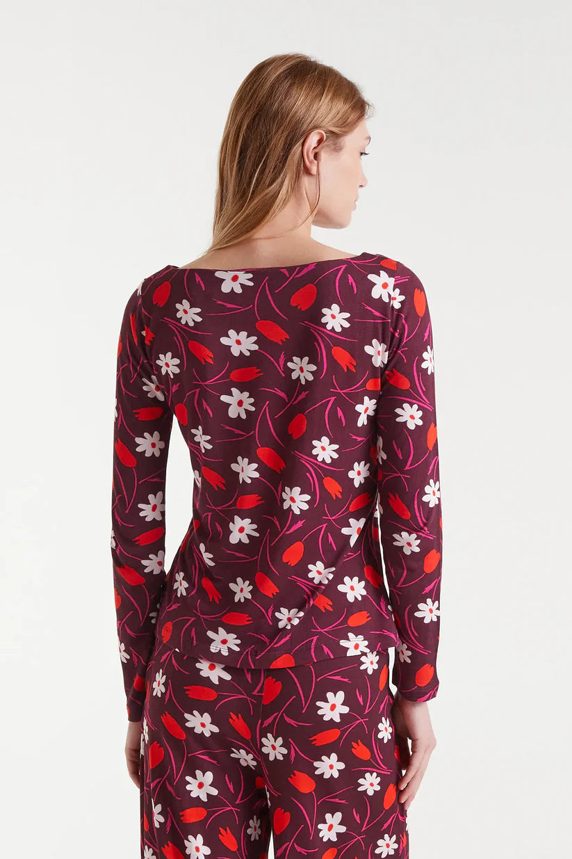 CAMISETA MANGA LARGA ESTAMPADO TULIPANES COMPAÑÍA FANTÁSTICA