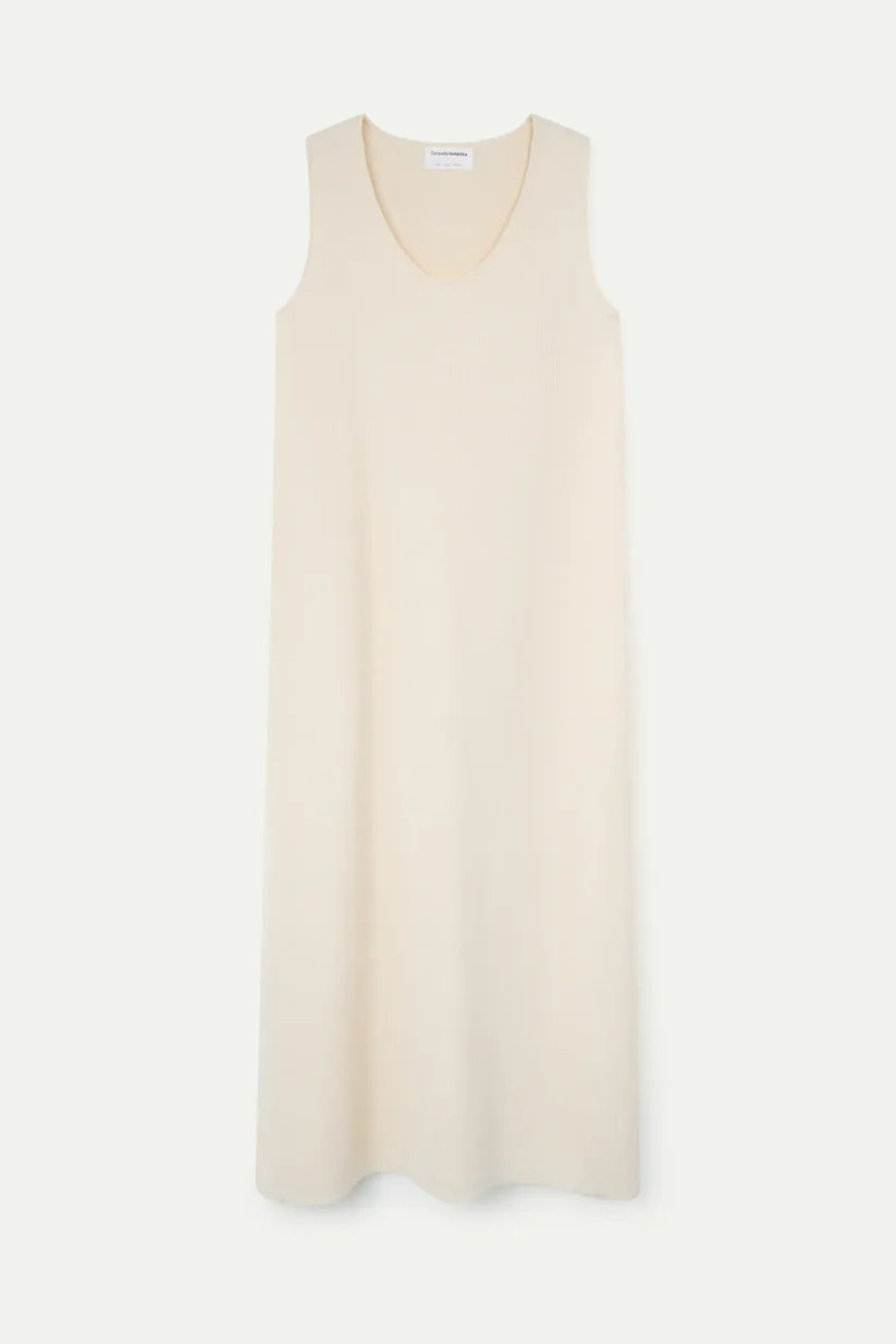 VESTIDO LARGO PUNTO BLANCO ROTO COMPAÑÍA FANTÁSTICA