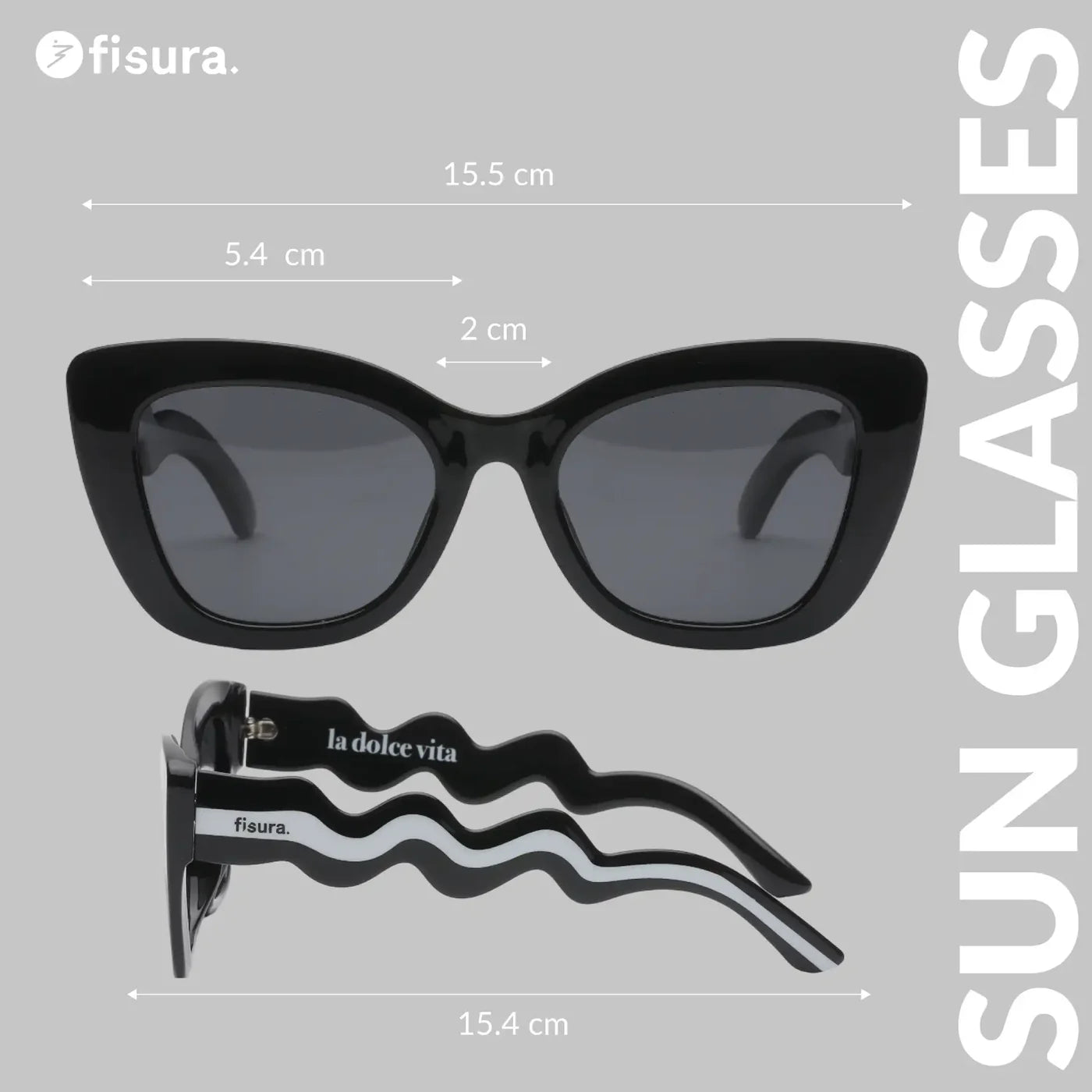 GAFAS DE SOL ONDAS ¨LA DOLCE VITA¨FISURA