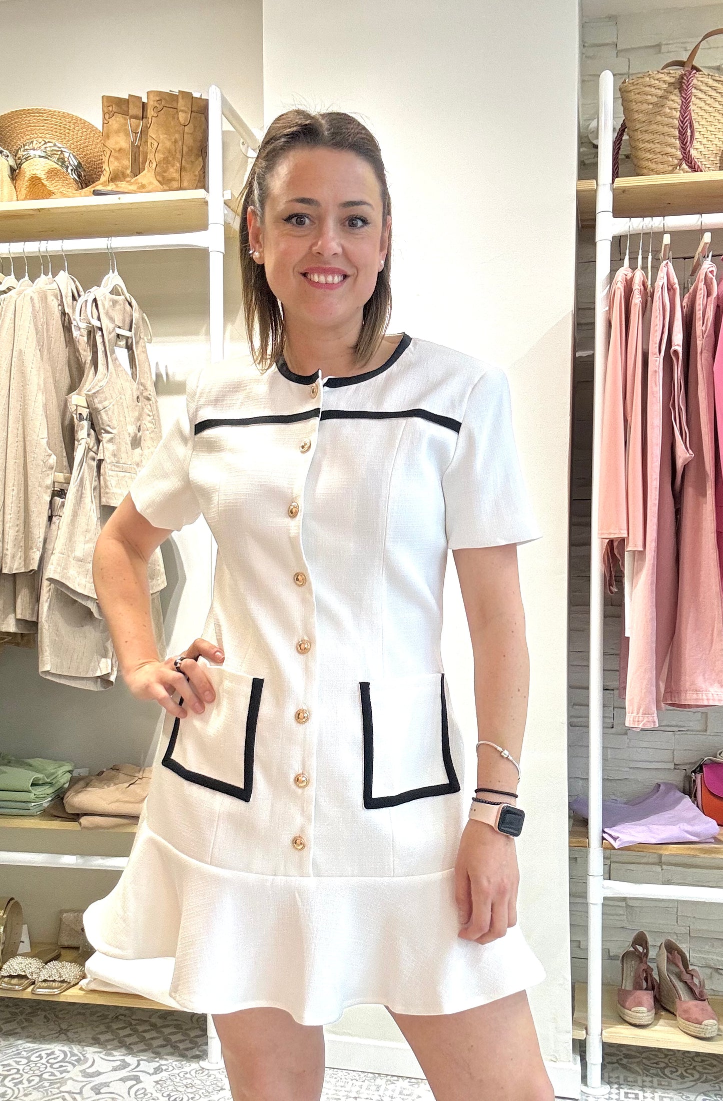 VESTIDO BLANCO CORTO