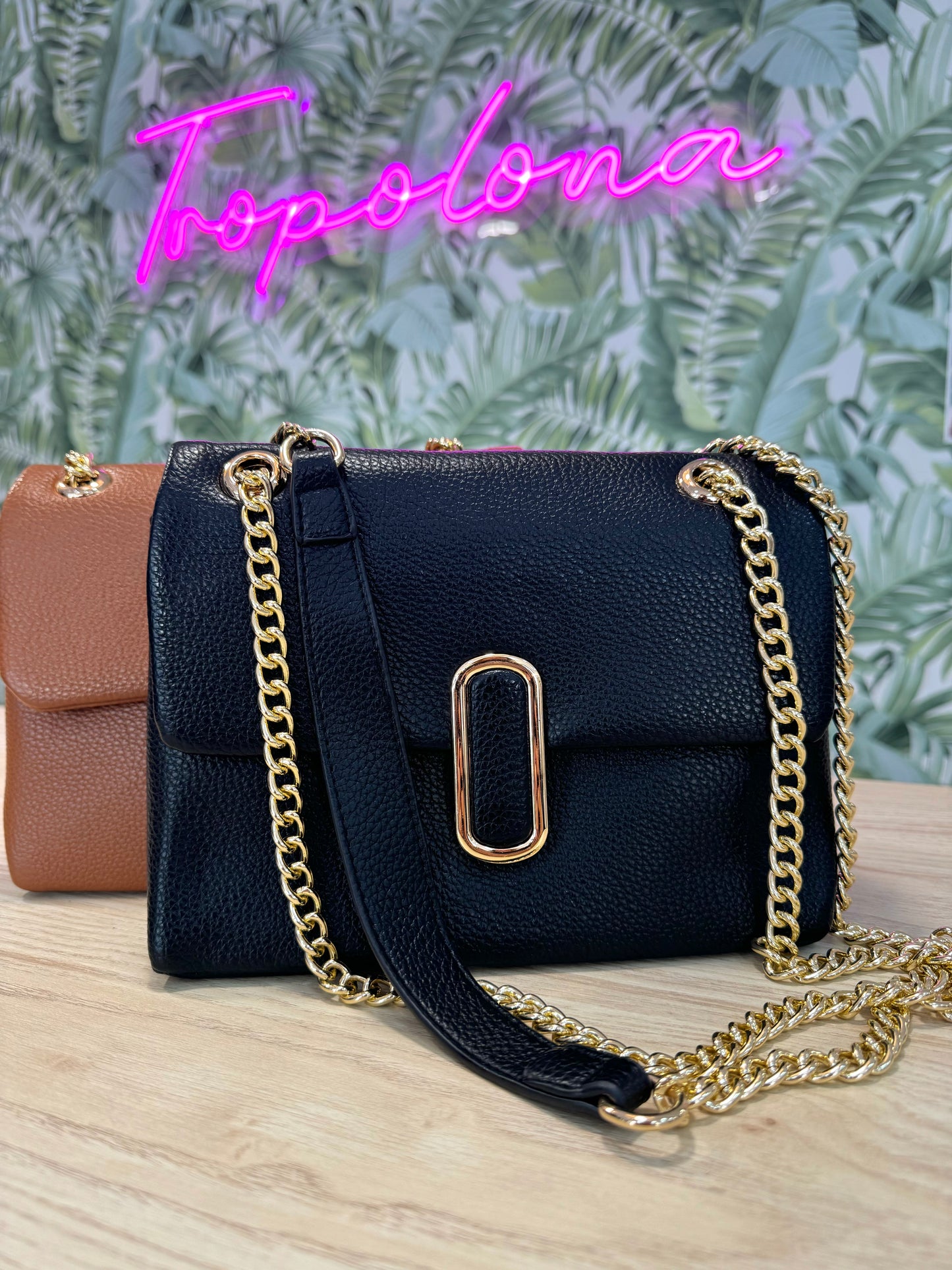 BOLSO CADENA DORADA