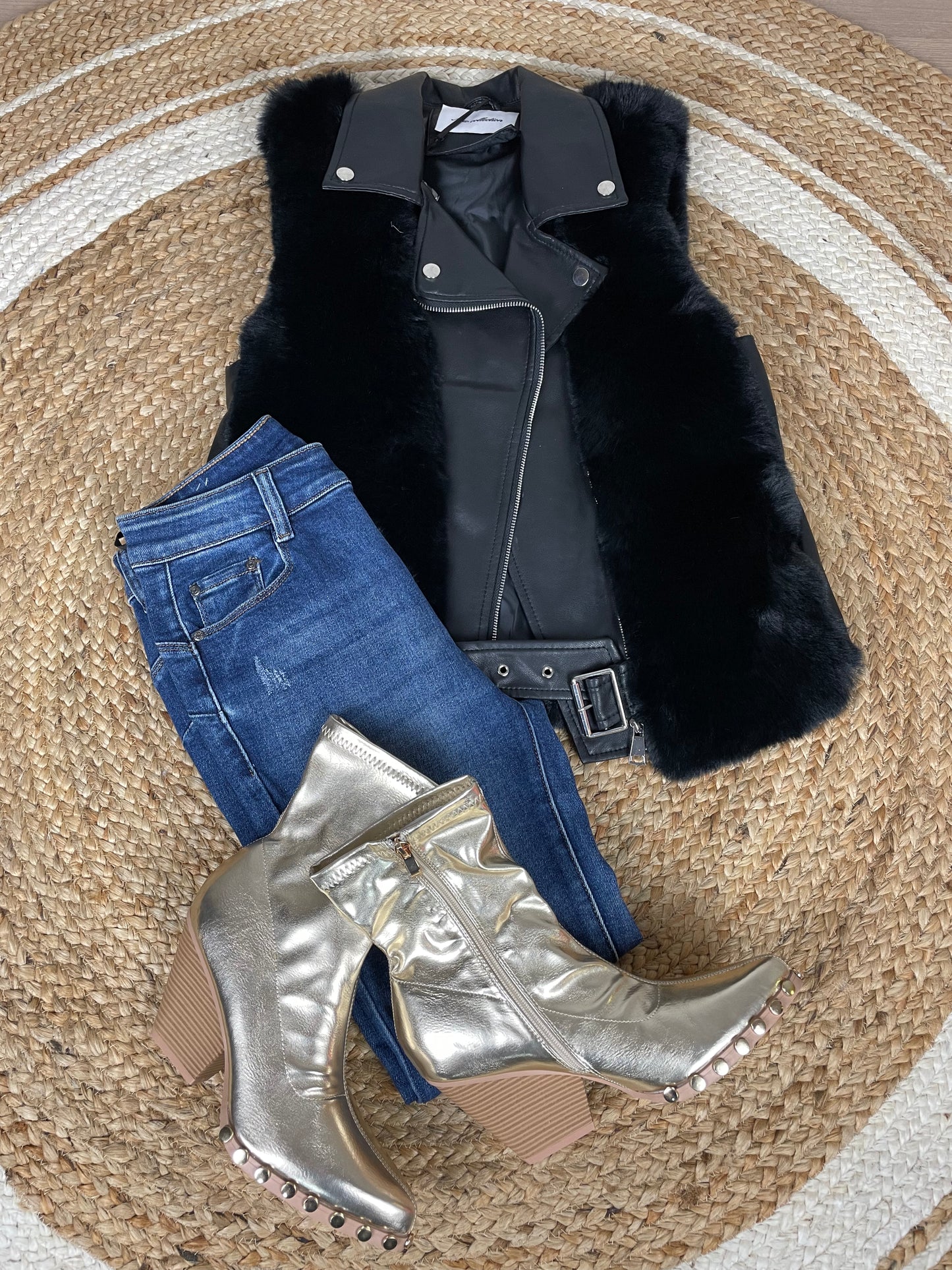 BOTAS COWBOY DORADAS