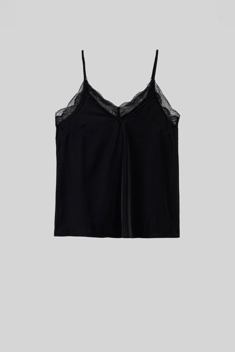 BLUSA LENCERA NEGRA AL LORO LOLINA