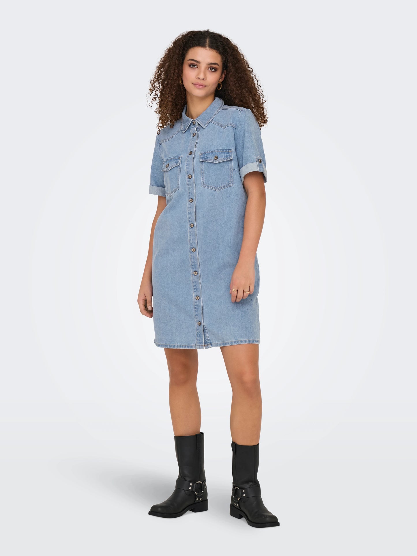 VESTIDO CORTO DENIM ONLY