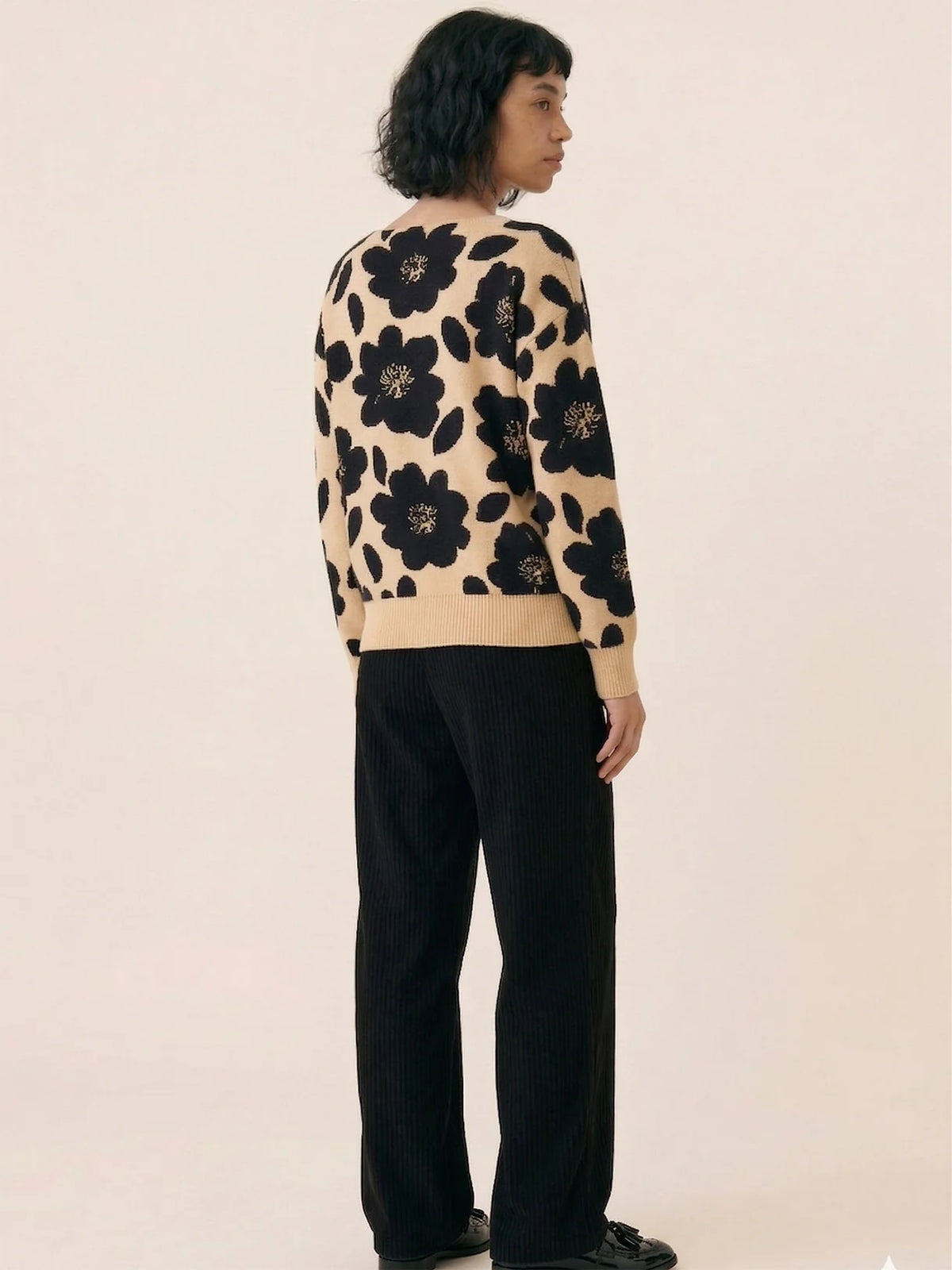 JERSEY FLORAL BEIGE PEPALOVES