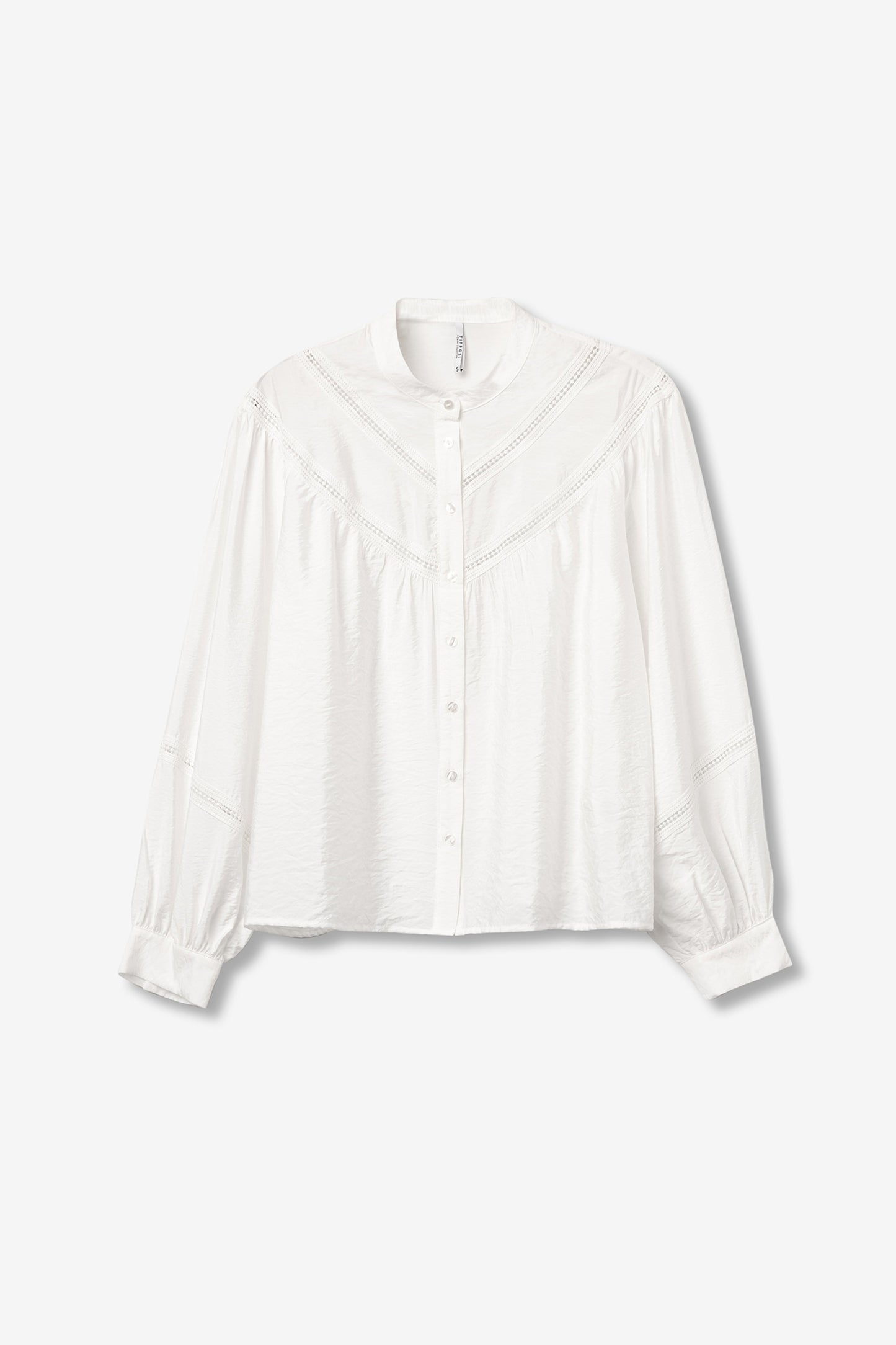 CAMISA TEXTURIZADA CON ENCAJE TIFFOSI