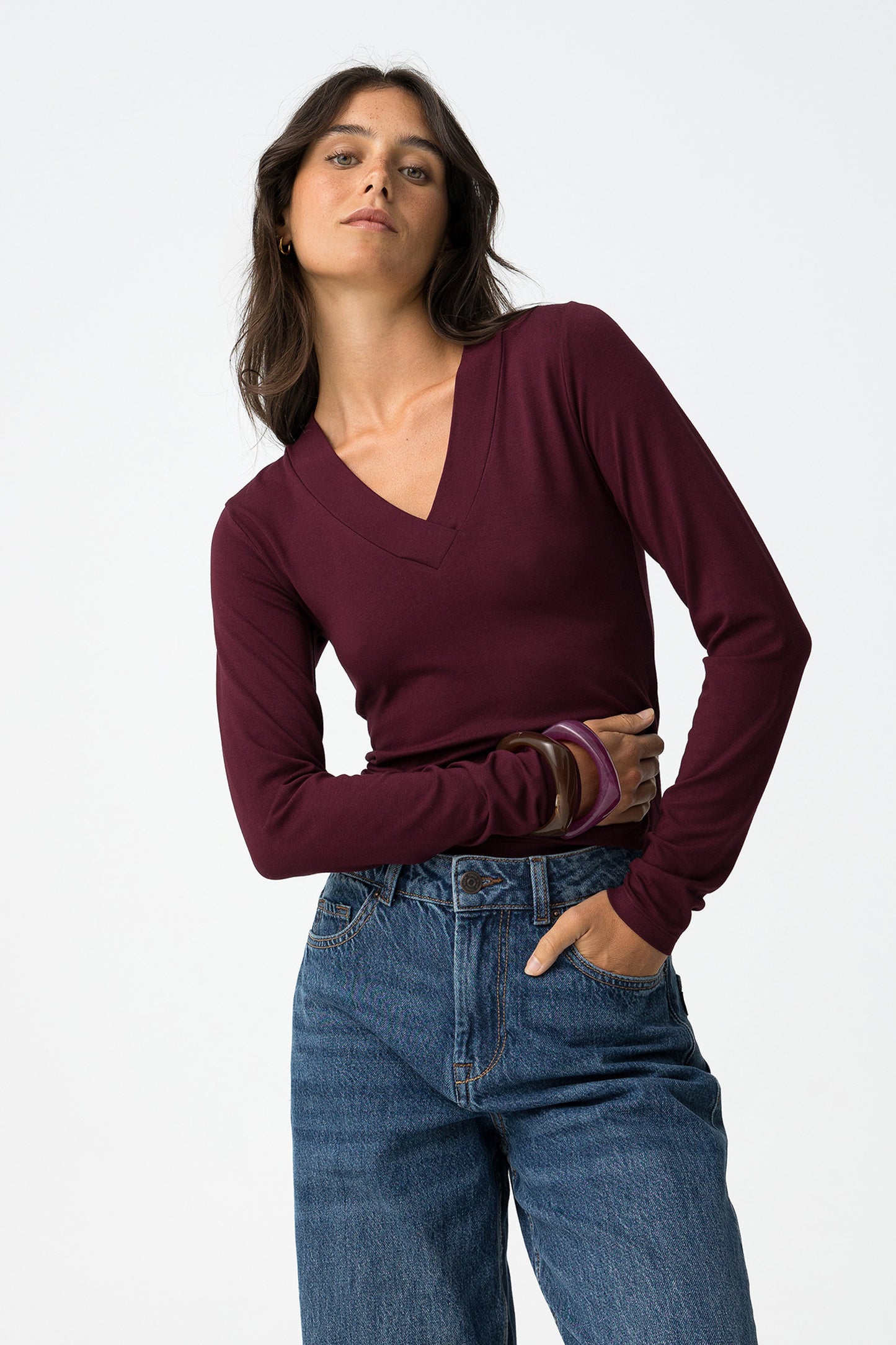 CAMISETA SUPER SLIM ESCOTE V TIFFOSI