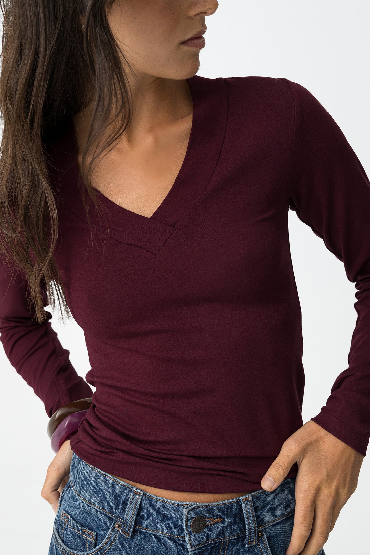 CAMISETA SUPER SLIM ESCOTE V TIFFOSI