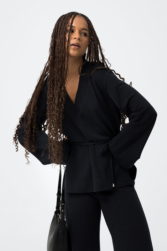 CAMISETA NEGRA CON CINTURÓN TIFFOSI