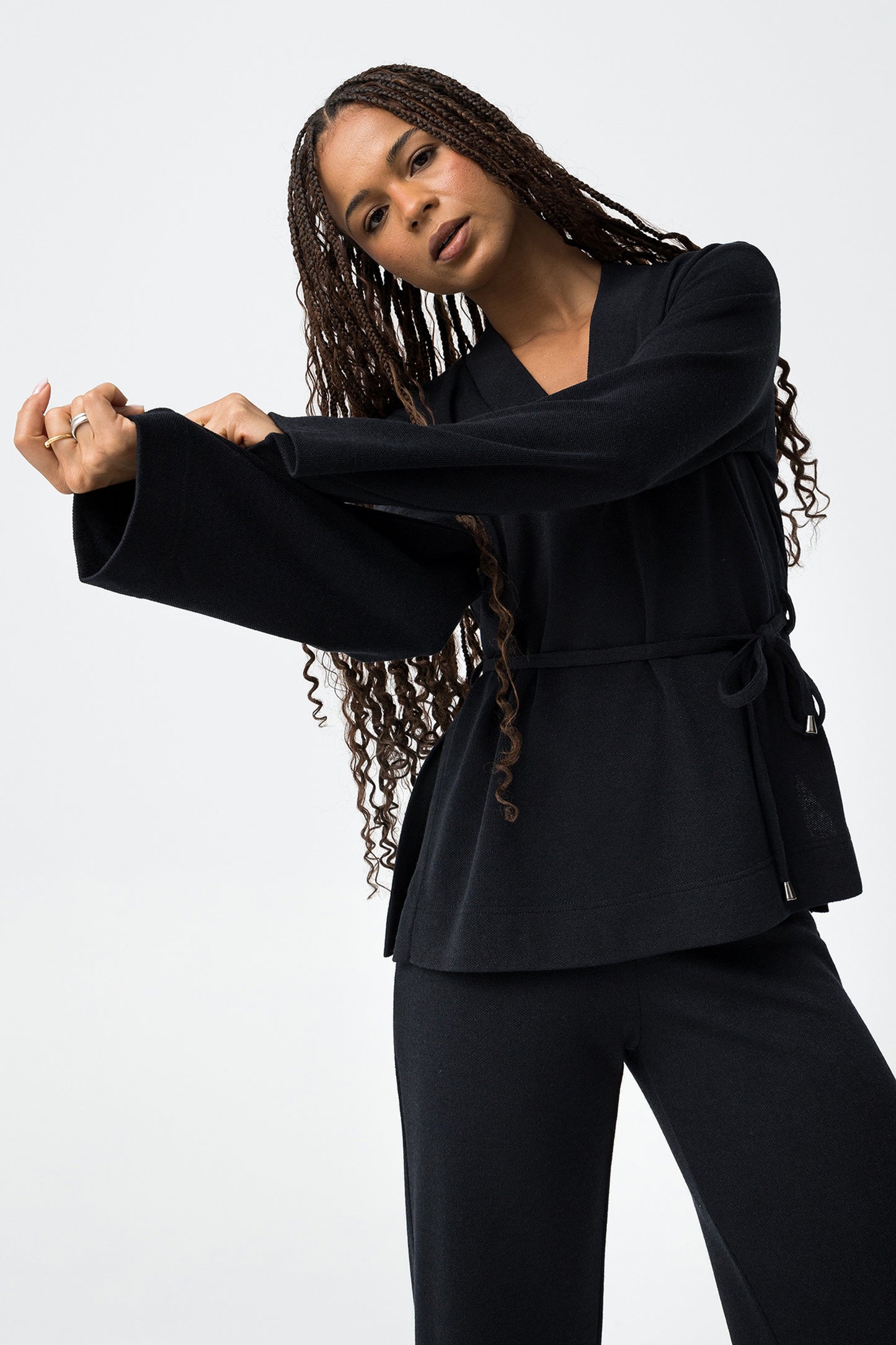 CAMISETA NEGRA CON CINTURÓN TIFFOSI