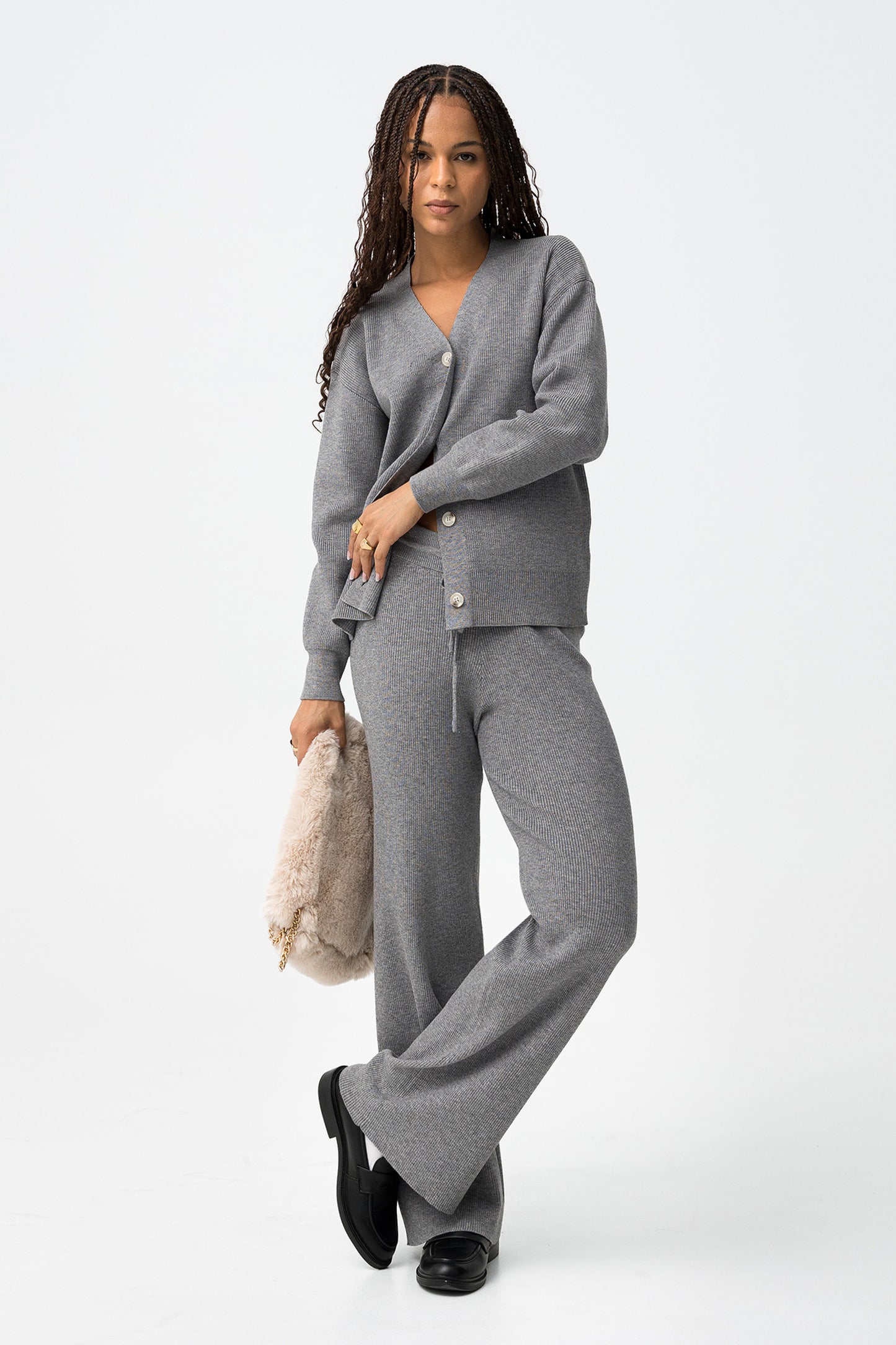 PANTALONES RECTOS DE PUNTO CANALÉ TIFFOSI