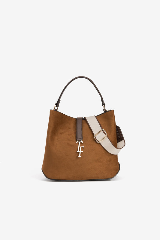 BOLSO MARRÓN ESTRUCTURADO TIFFOSI