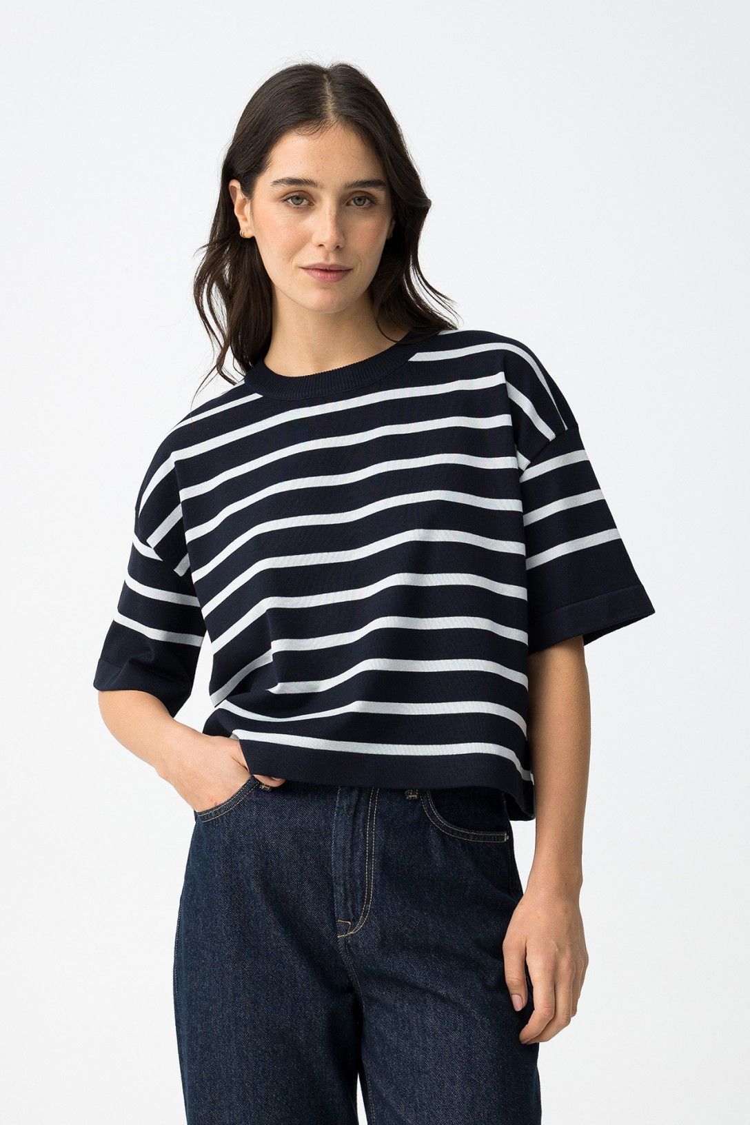 CAMISETA RAYAS OVERSIZE