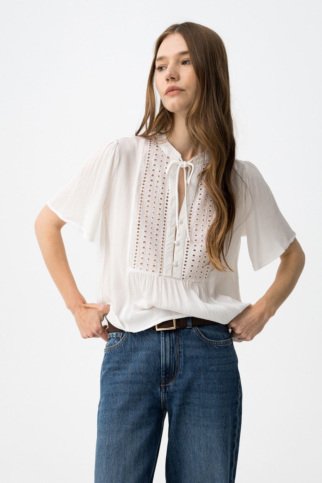 BLUSA ENCAJE TIFFOSI