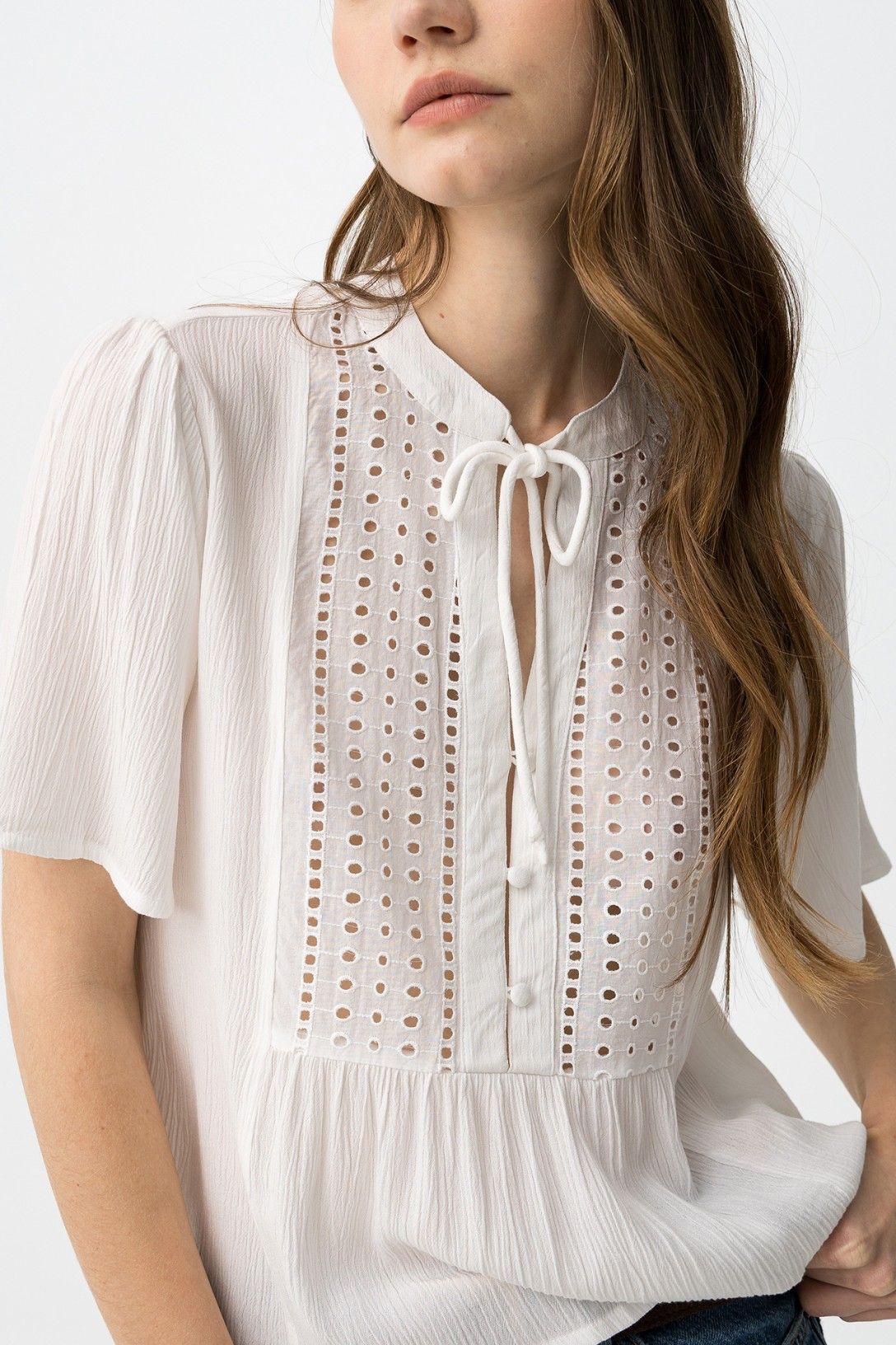 BLUSA ENCAJE TIFFOSI