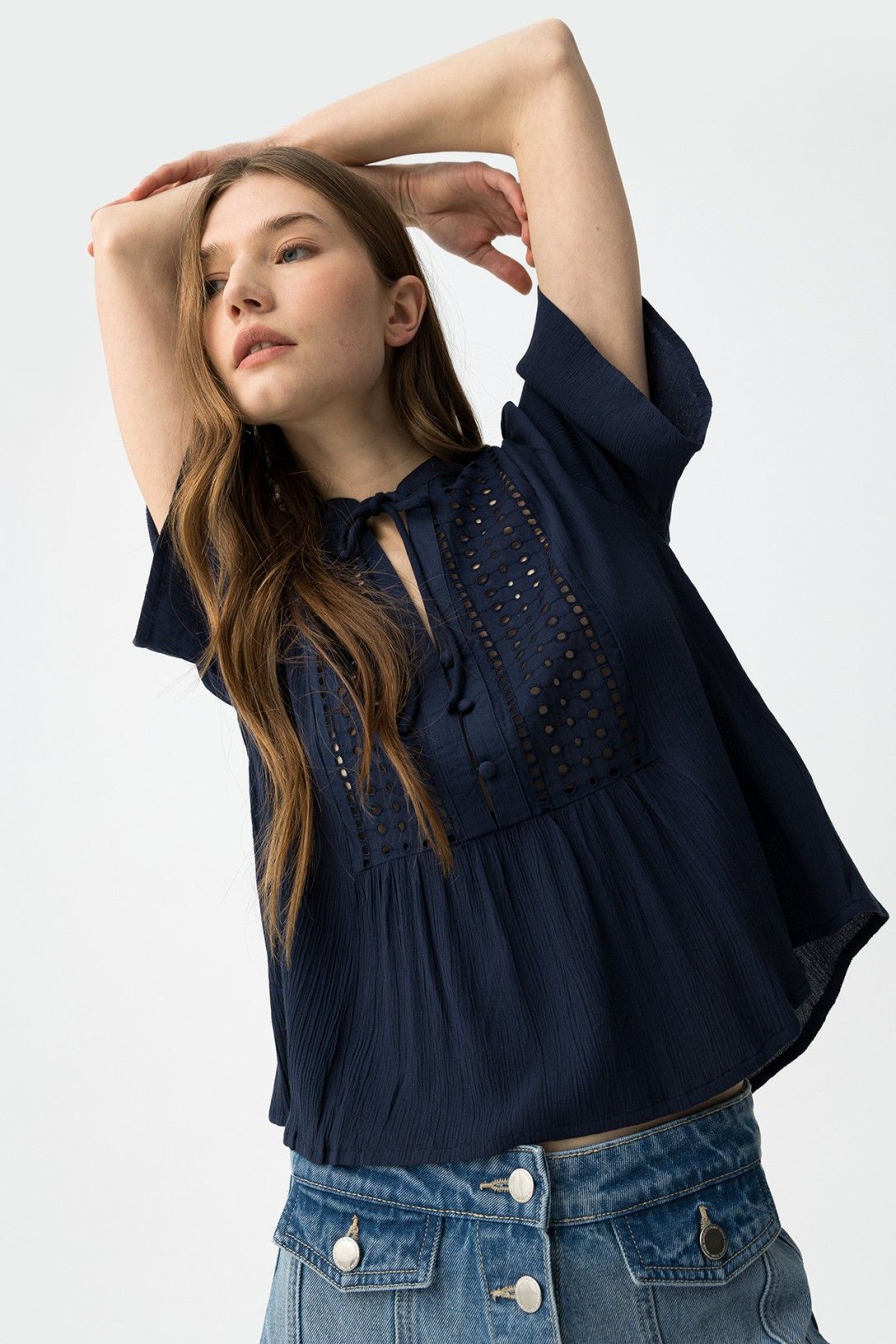 BLUSA ENCAJE TIFFOSI