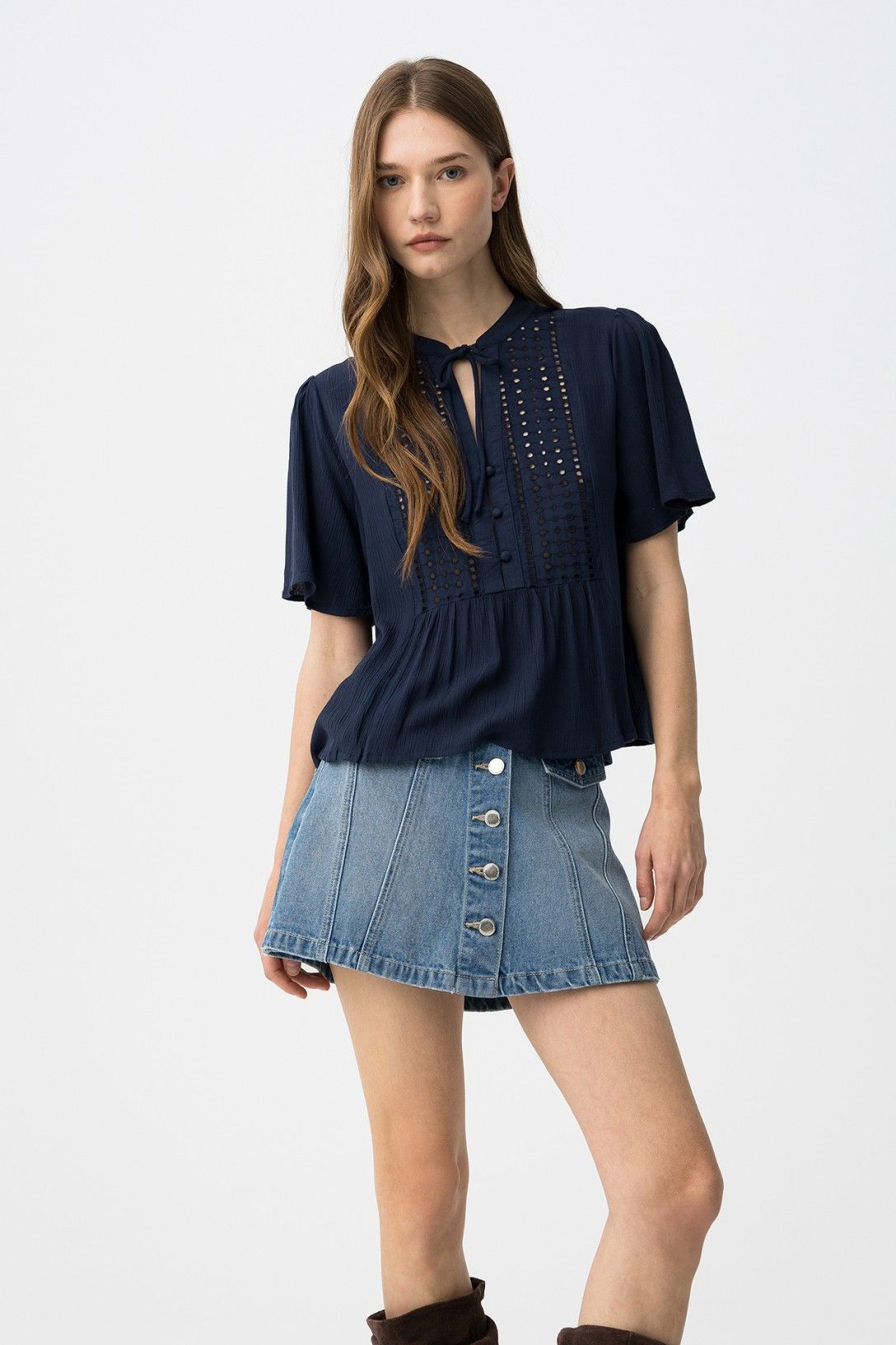 BLUSA ENCAJE TIFFOSI