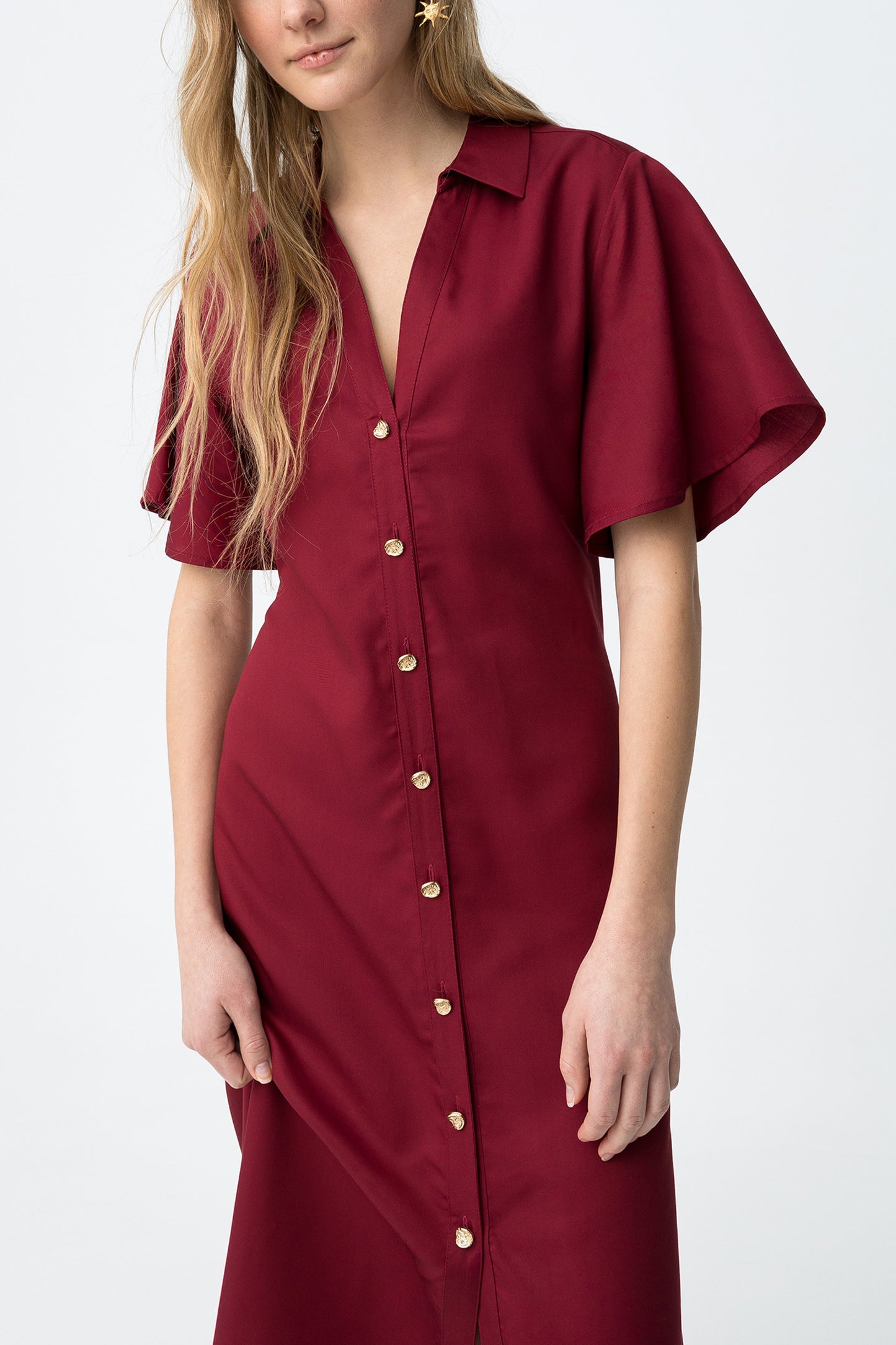VESTIDO CAMISERO ROJO TIFFOSI