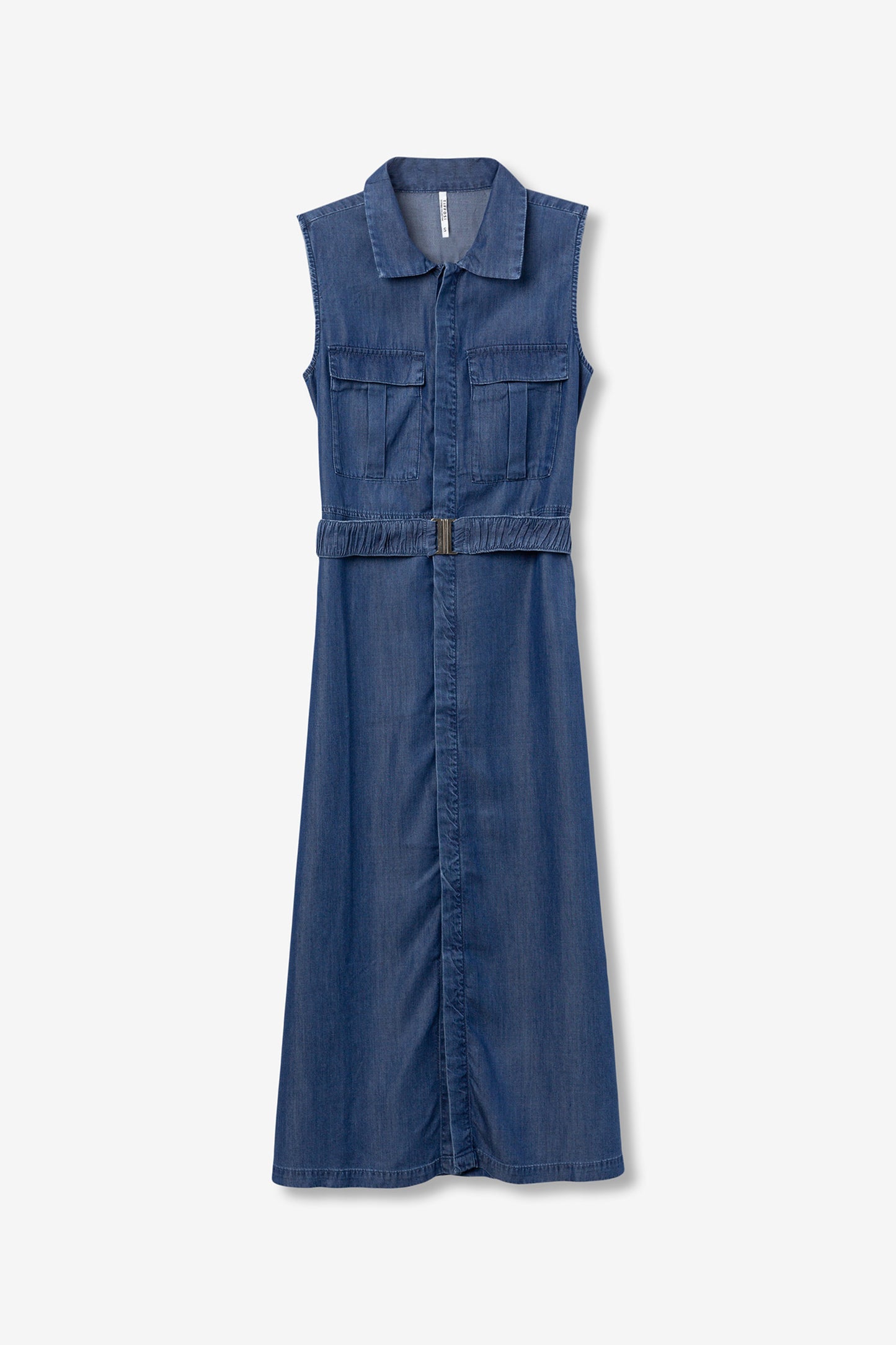 VESTIDO MIDI AZUL OSCURO TIFFOSI
