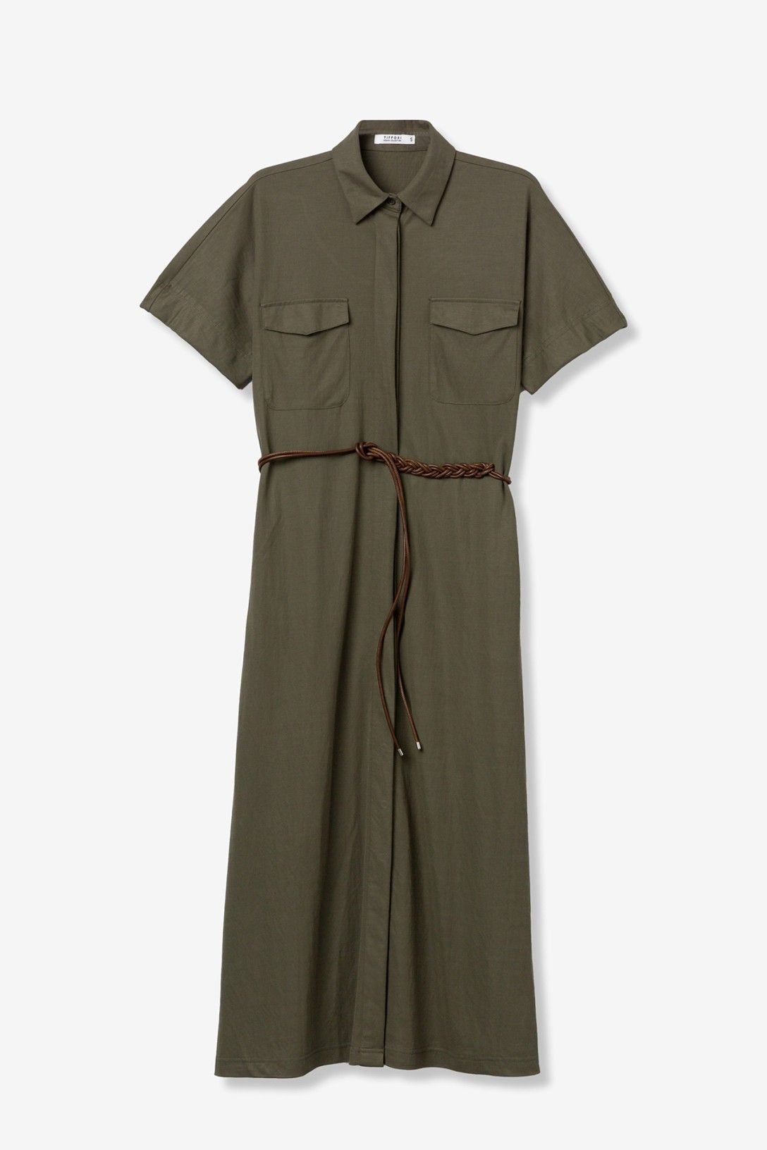 VESTIDO VERDE CAMISERO TIFFOSI
