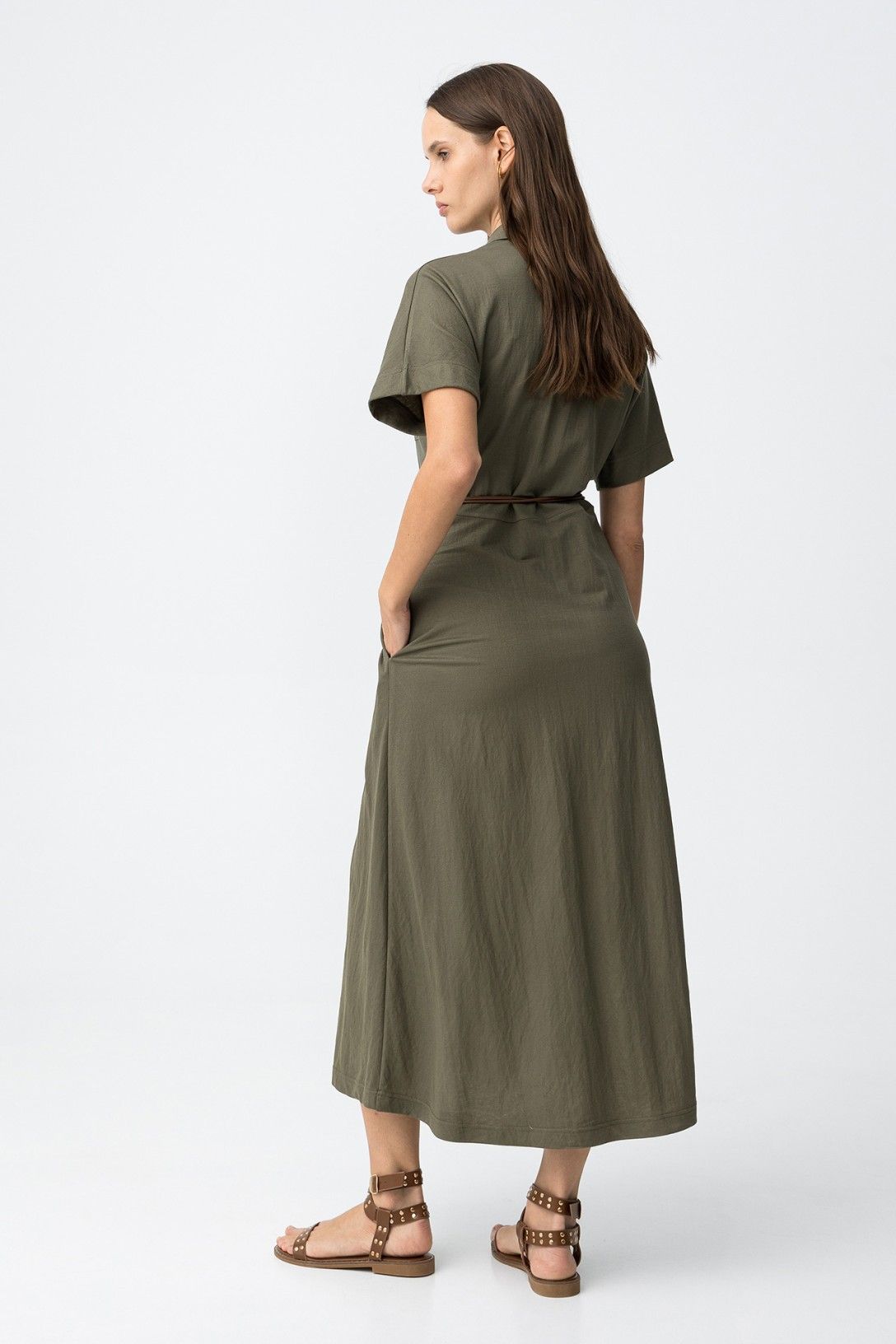VESTIDO VERDE CAMISERO TIFFOSI