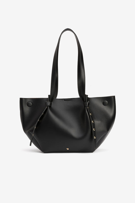 BOLSO SHOPPER NEGRO MINIMALISTA TIFFOSI