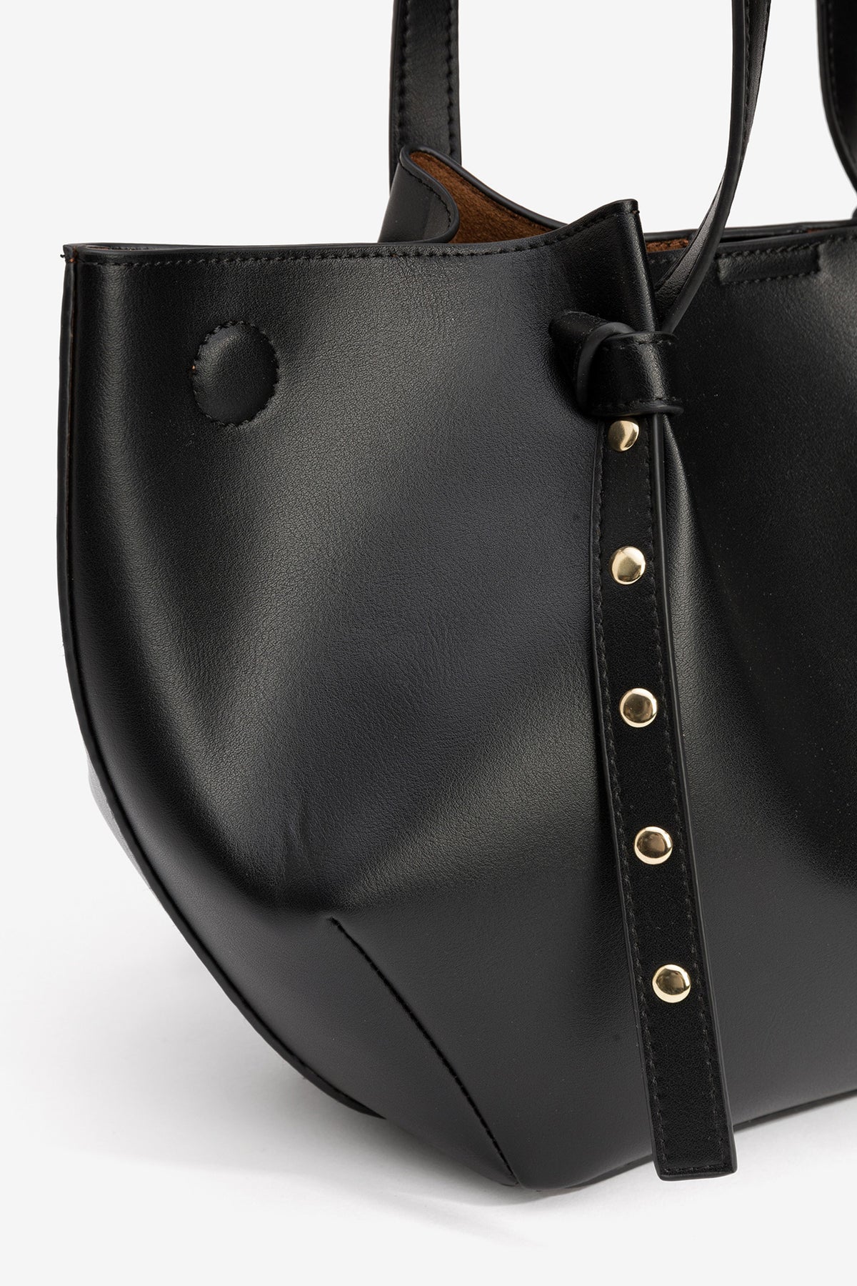 BOLSO SHOPPER NEGRO MINIMALISTA TIFFOSI
