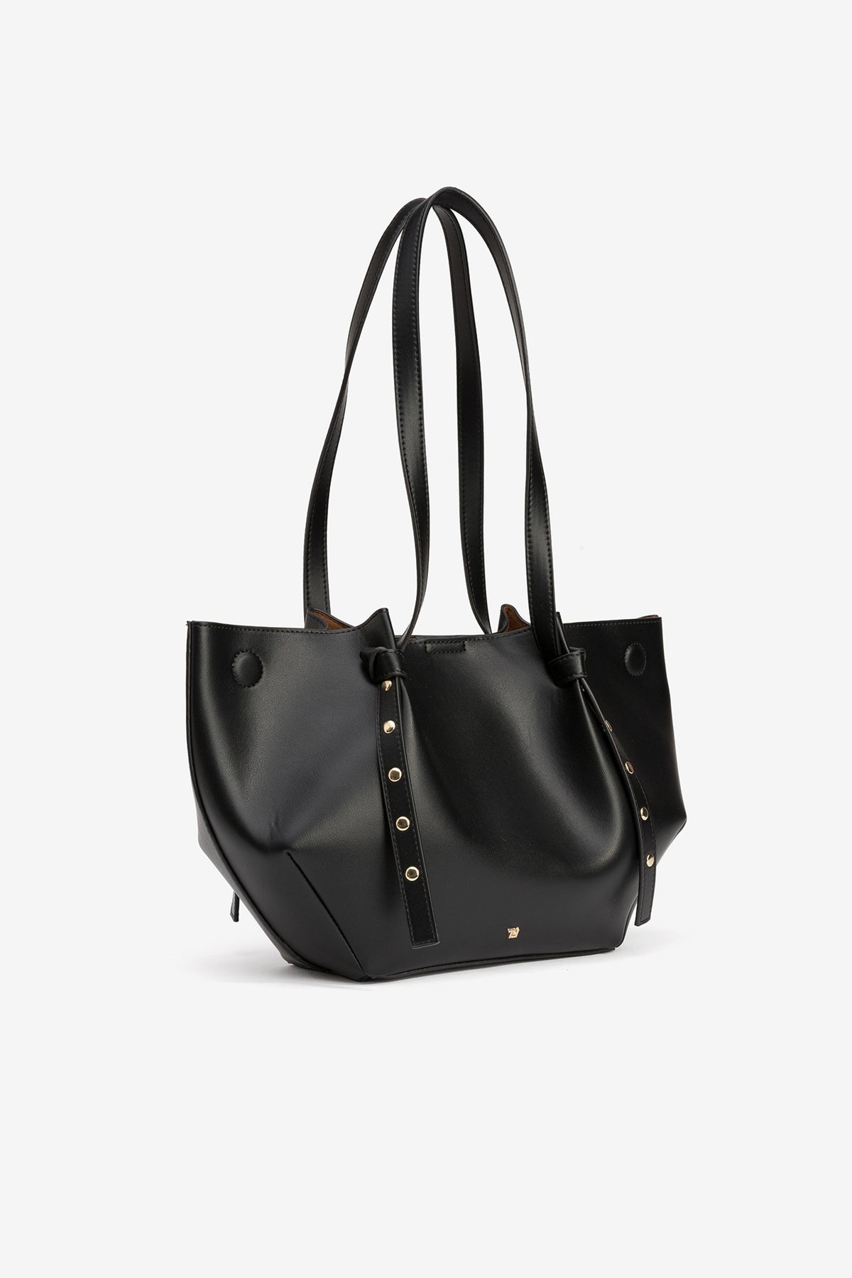 BOLSO SHOPPER NEGRO MINIMALISTA TIFFOSI