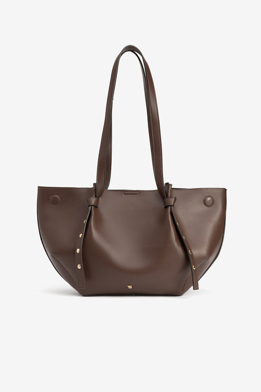 BOLSO SHOPPER MARRÓN CHOCOLATE TIFFOSI