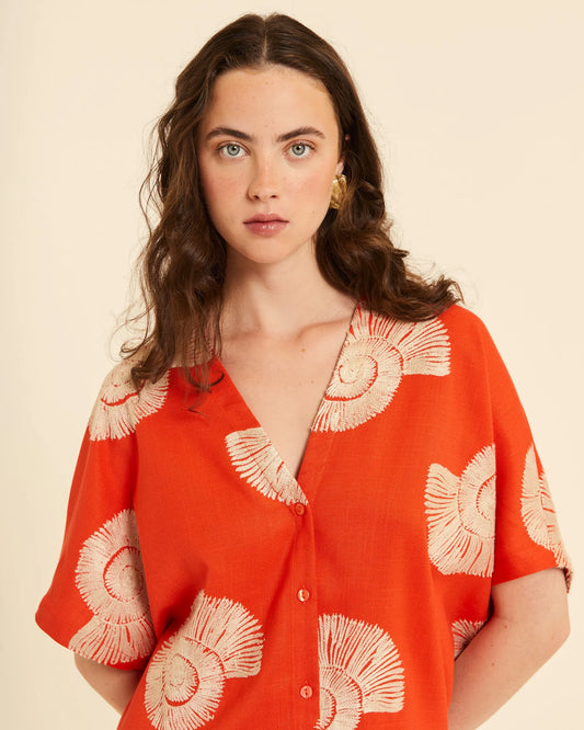 TOP KIMONO CON BORDADO CARACOLAS PEPALOVES