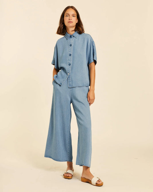 CAMISA MANGA CORTA DENIM PEPALOVES