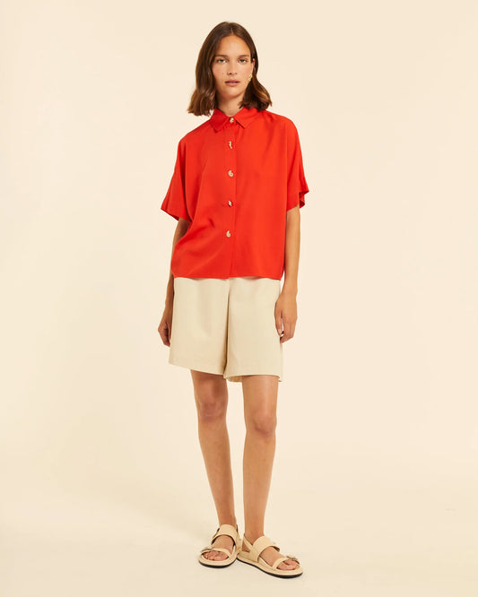 CAMISA DE MANGA CORTA ROJA PEPALOVES