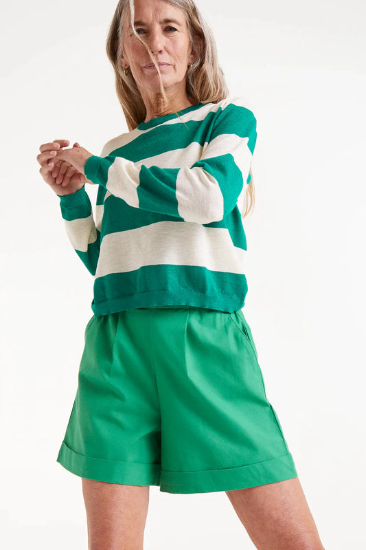 SHORTS BOTONES VERDE COMPAÑÍA FANTÁSTICA