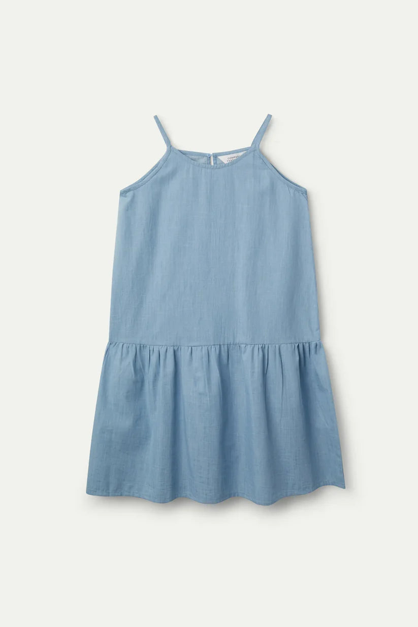 VESTIDO CORTO TIRANTES EFECTO DENIM COMPAÑÍA FANTÁSTICA