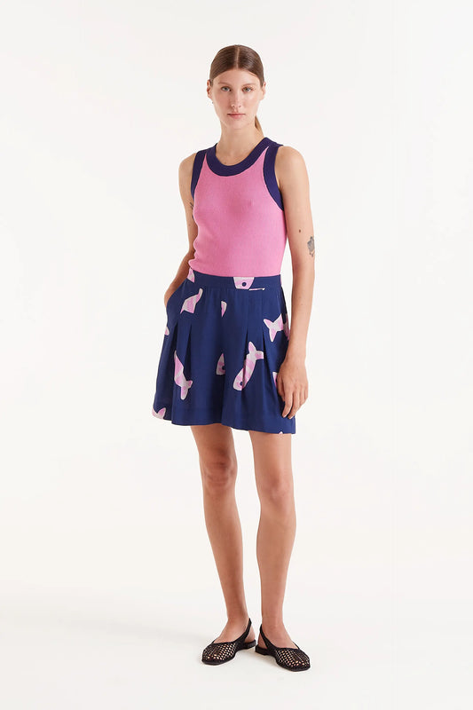 SHORTS RAYÓN CON ESTAMPADO EUREKA COMPAÑÍA FANTÁSTICA