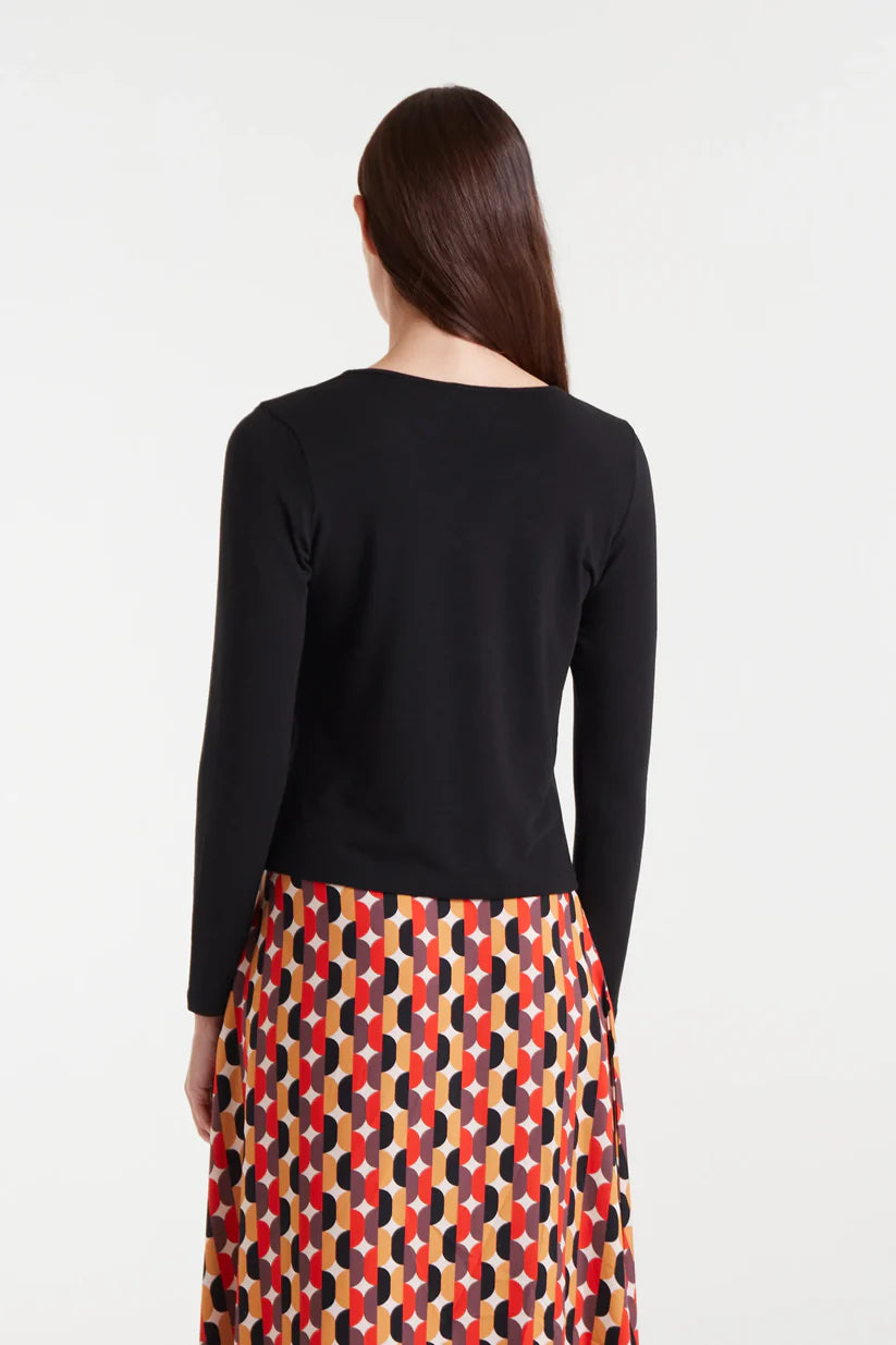 CAMISETA ANUDADA NEGRA COMPAÑÍA FANTÁSTICA