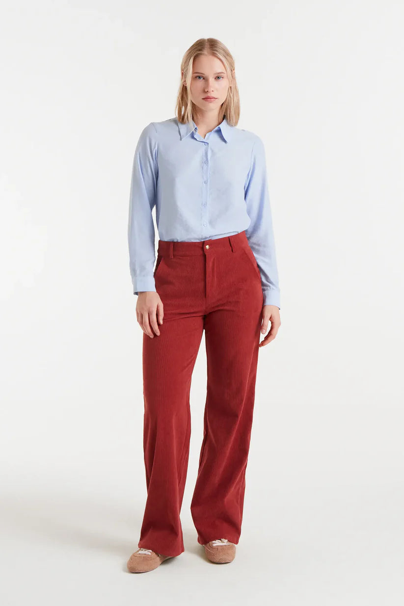 CAMISA FLUIDA AZUL COMPAÑÍA FANTÁSTICA