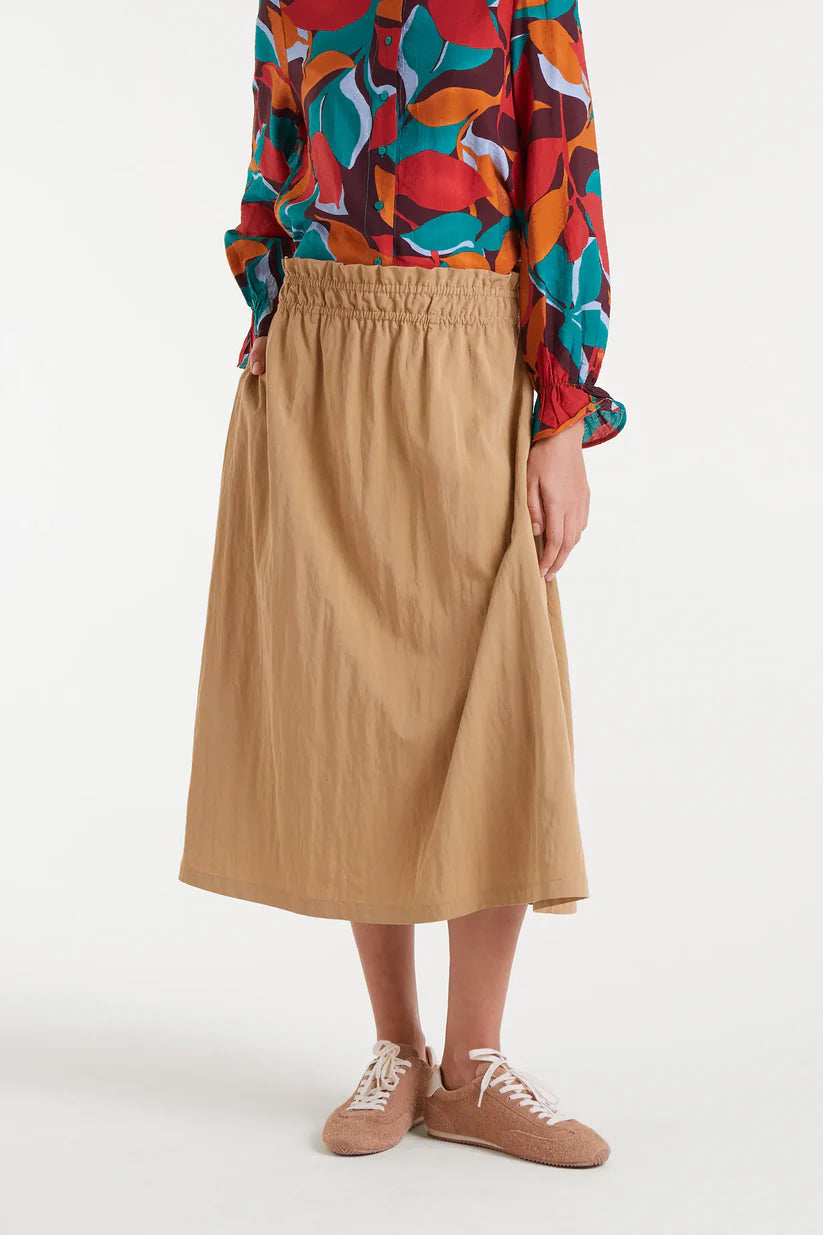 FALDA MIDI CAMEL COMPAÑÍA FANTÁSTICA