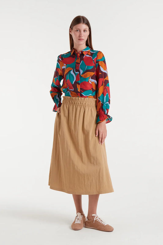 FALDA MIDI CAMEL COMPAÑÍA FANTÁSTICA