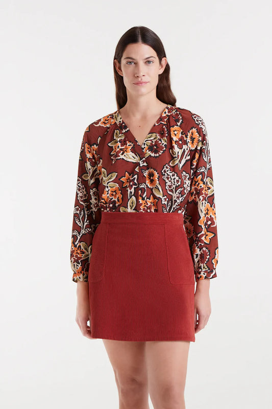 CAMISA CREPÉ LIGERO ESTAMPADO DAISY COMPAÑÍA FANTÁSTICA