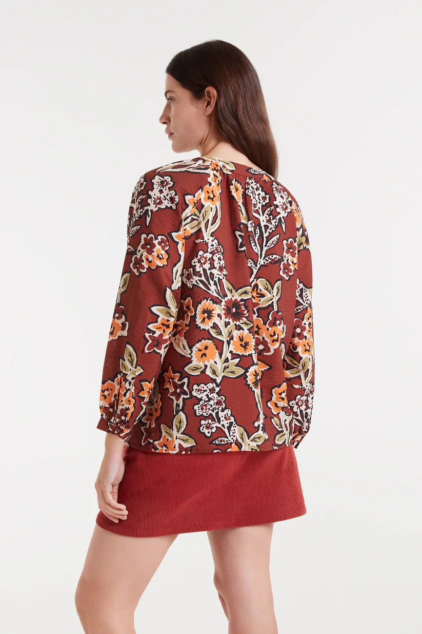 CAMISA CREPÉ LIGERO ESTAMPADO DAISY COMPAÑÍA FANTÁSTICA
