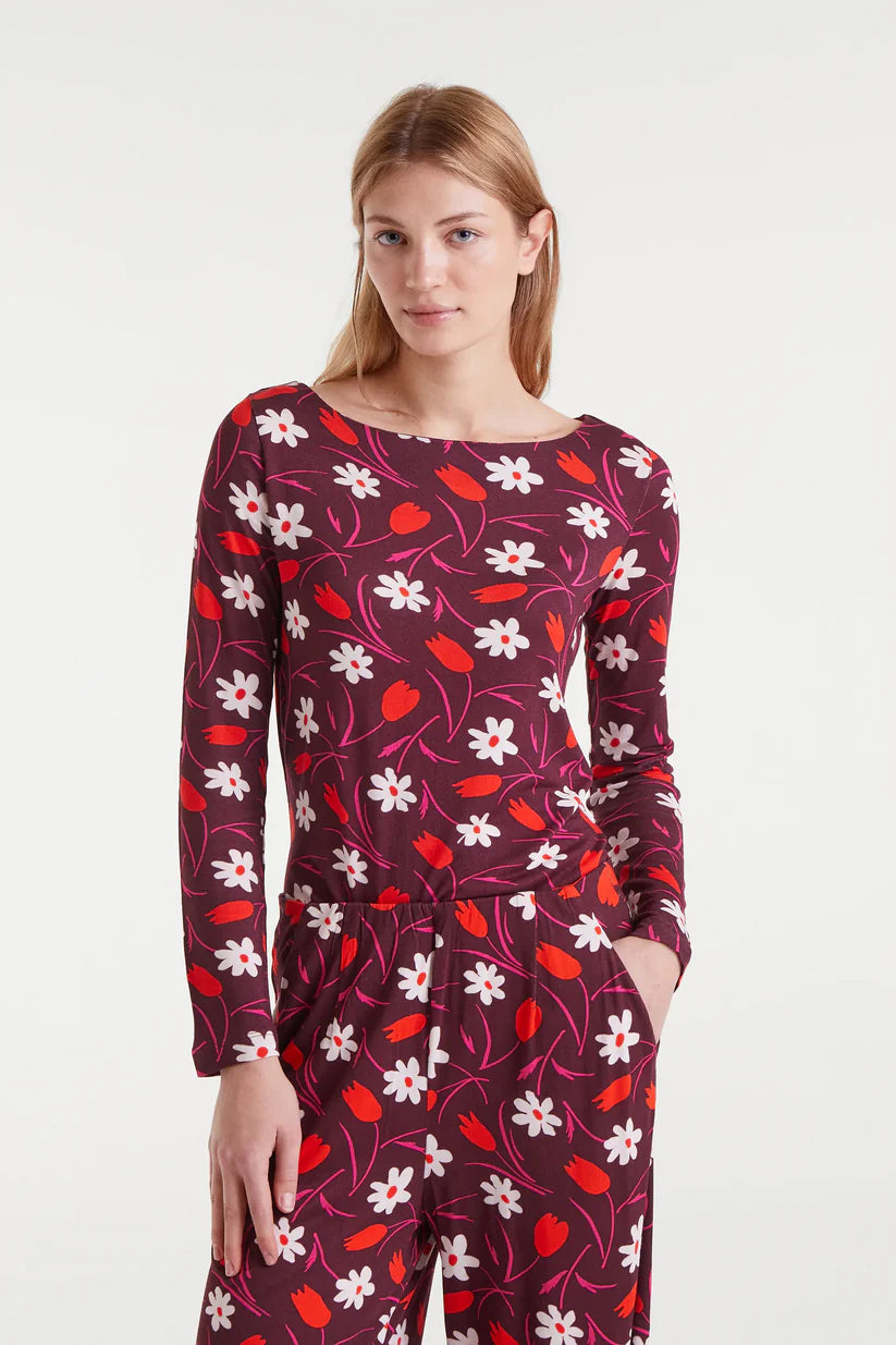 CAMISETA MANGA LARGA ESTAMPADO TULIPANES COMPAÑÍA FANTÁSTICA