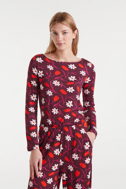 CAMISETA MANGA LARGA ESTAMPADO TULIPANES COMPAÑÍA FANTÁSTICA